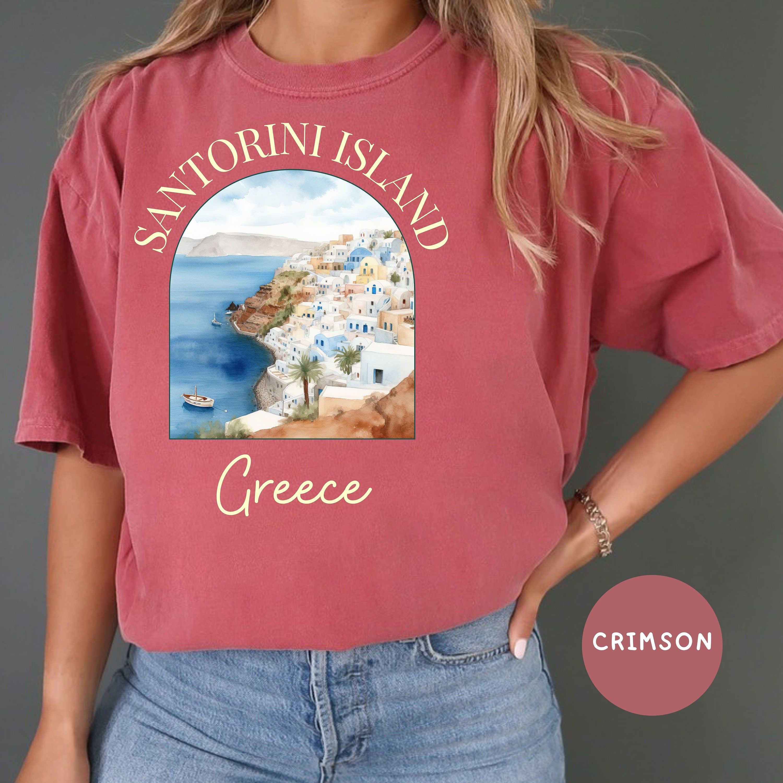 Santorini Island Greece Comfort Colors® Tee