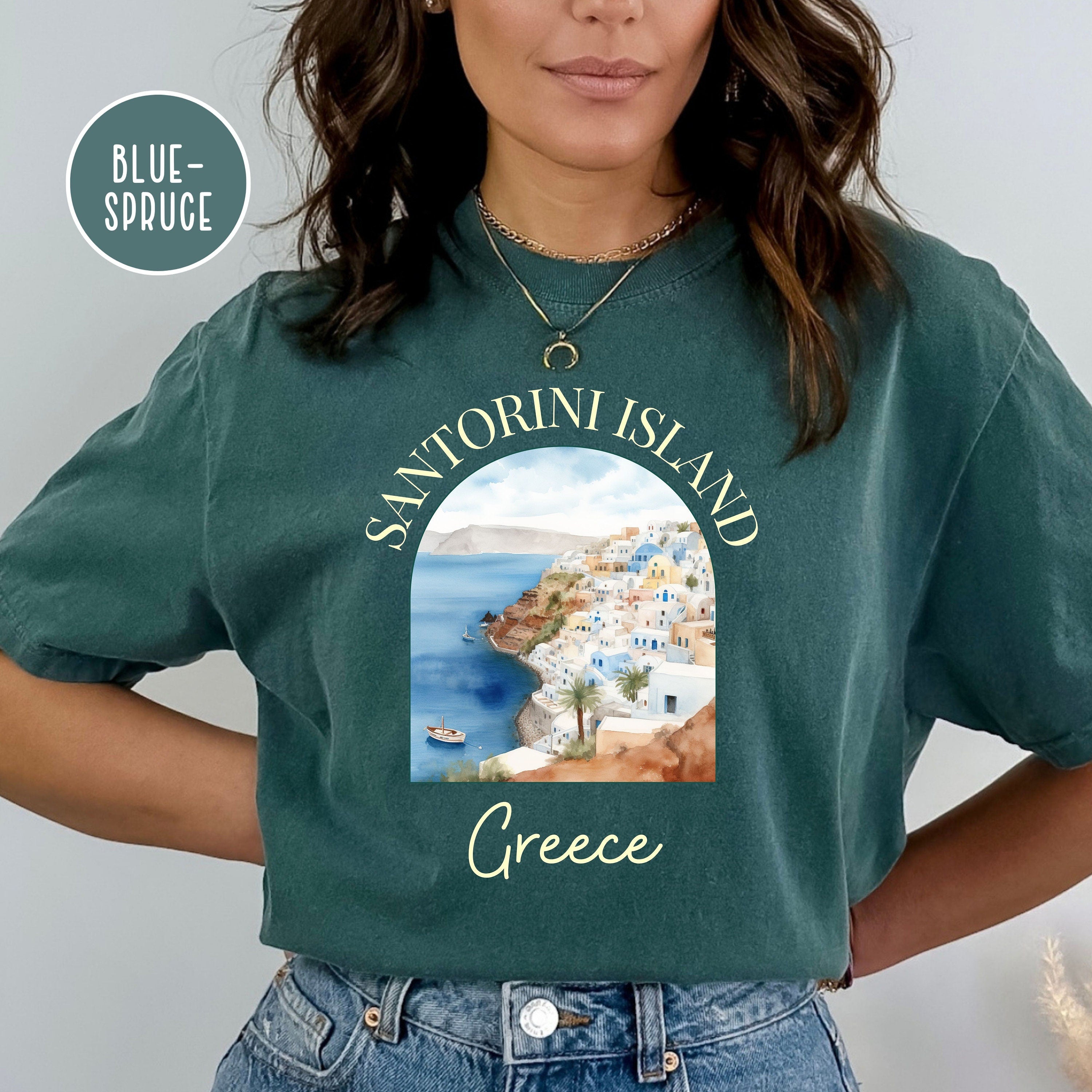 Santorini Island Greece Comfort Colors® Tee