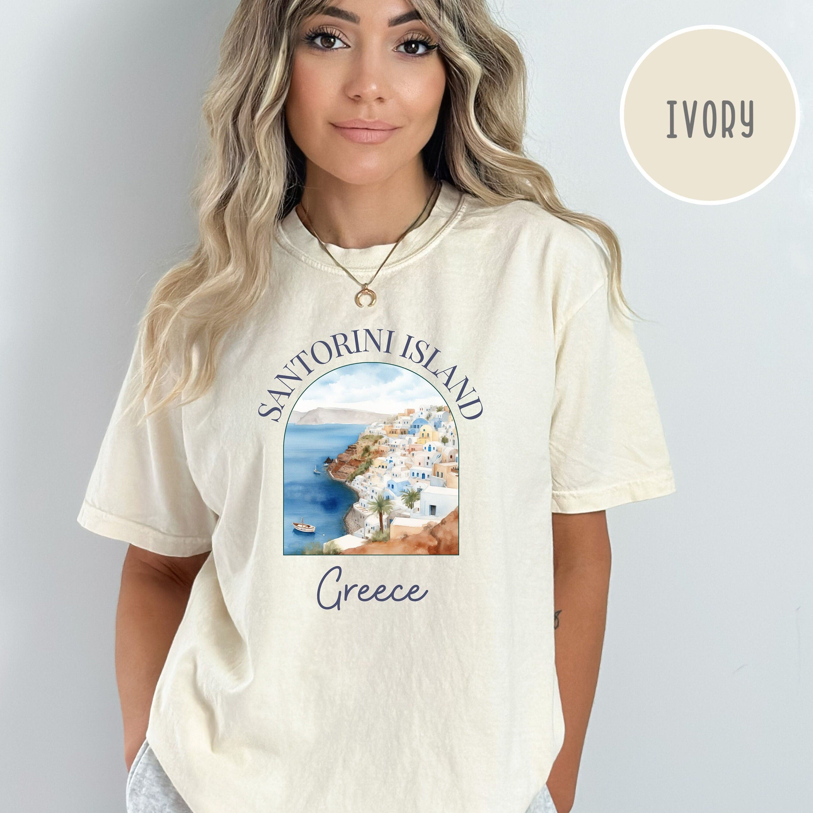 Santorini Island Greece Comfort Colors® Tee