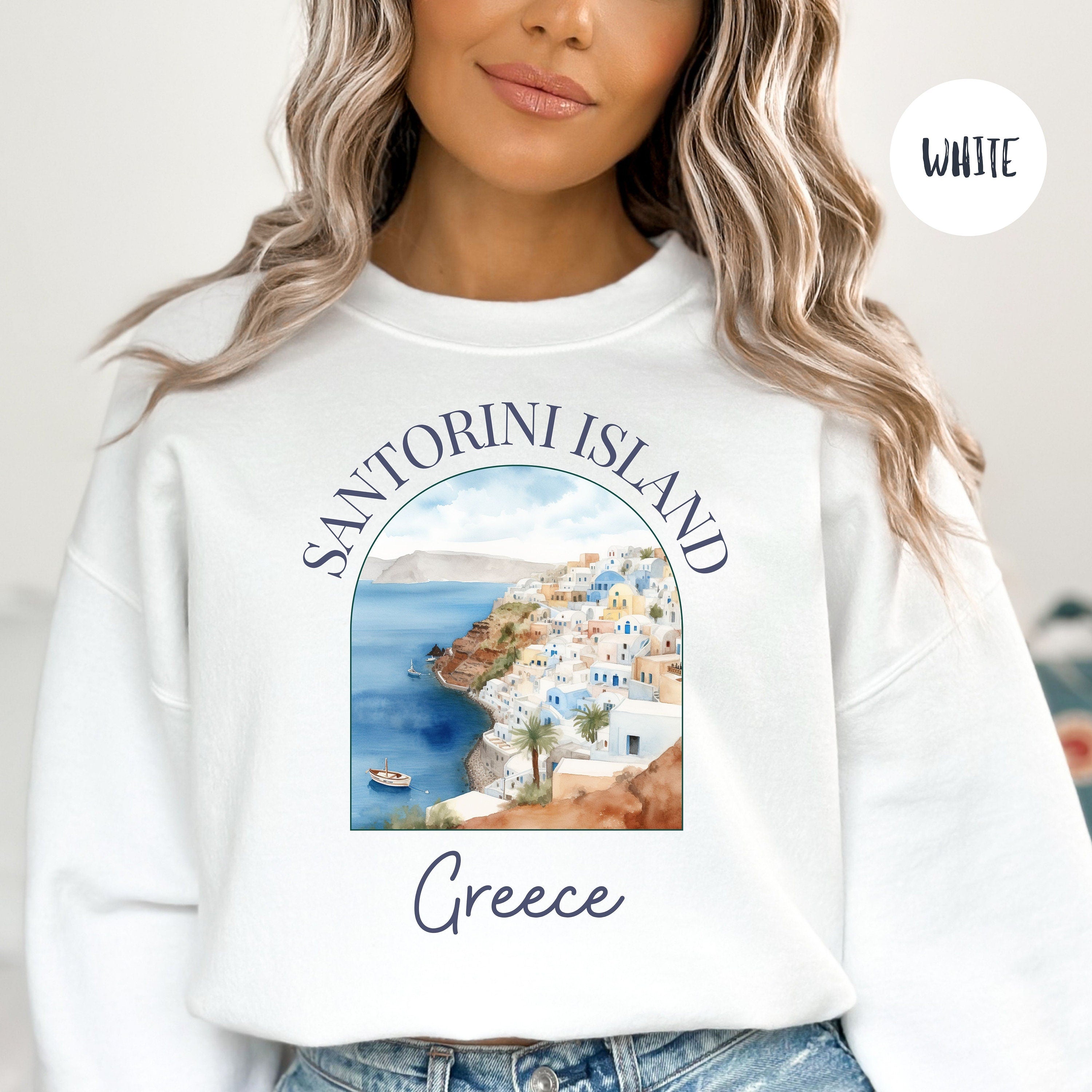 Santorini Island Greece Sweatshirt