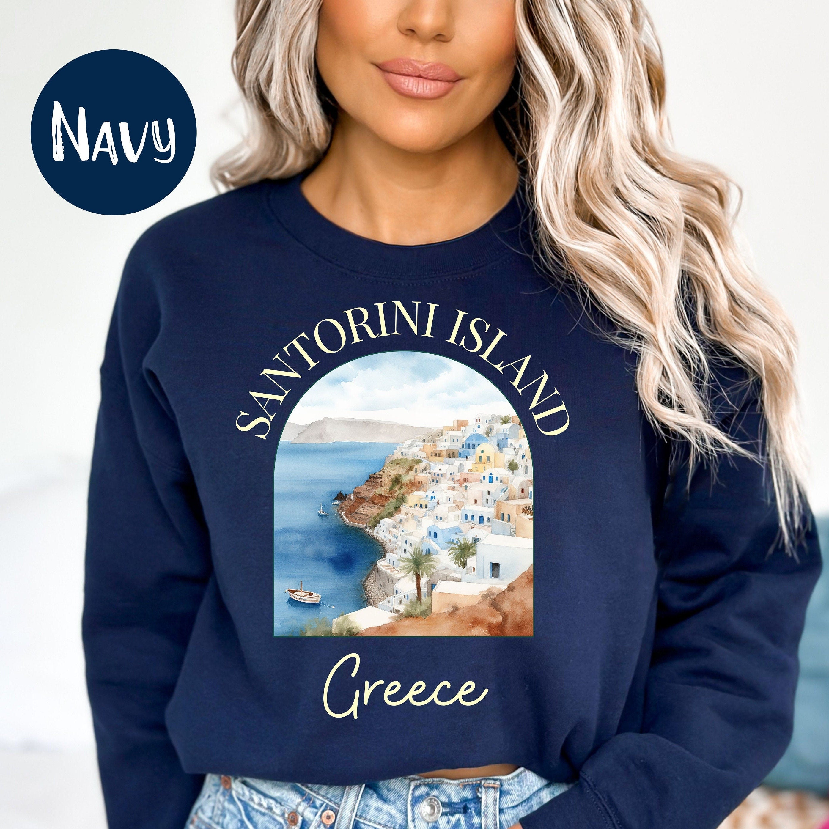 Santorini Island Greece Sweatshirt