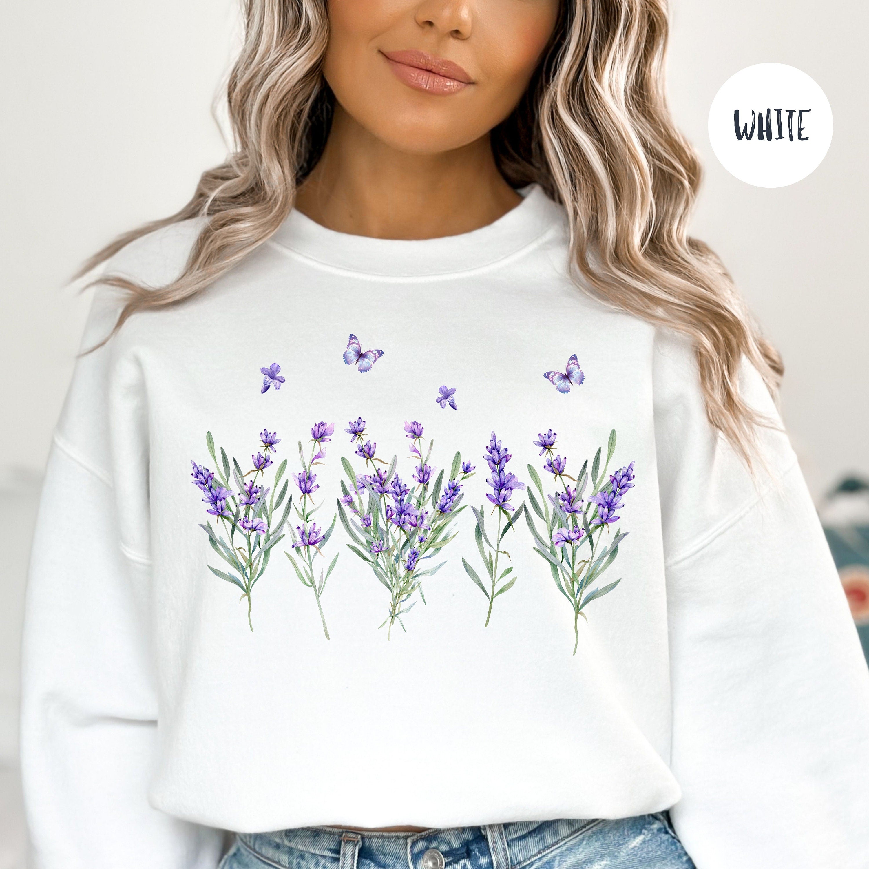 Lavender Wildflowers Sweatshirt