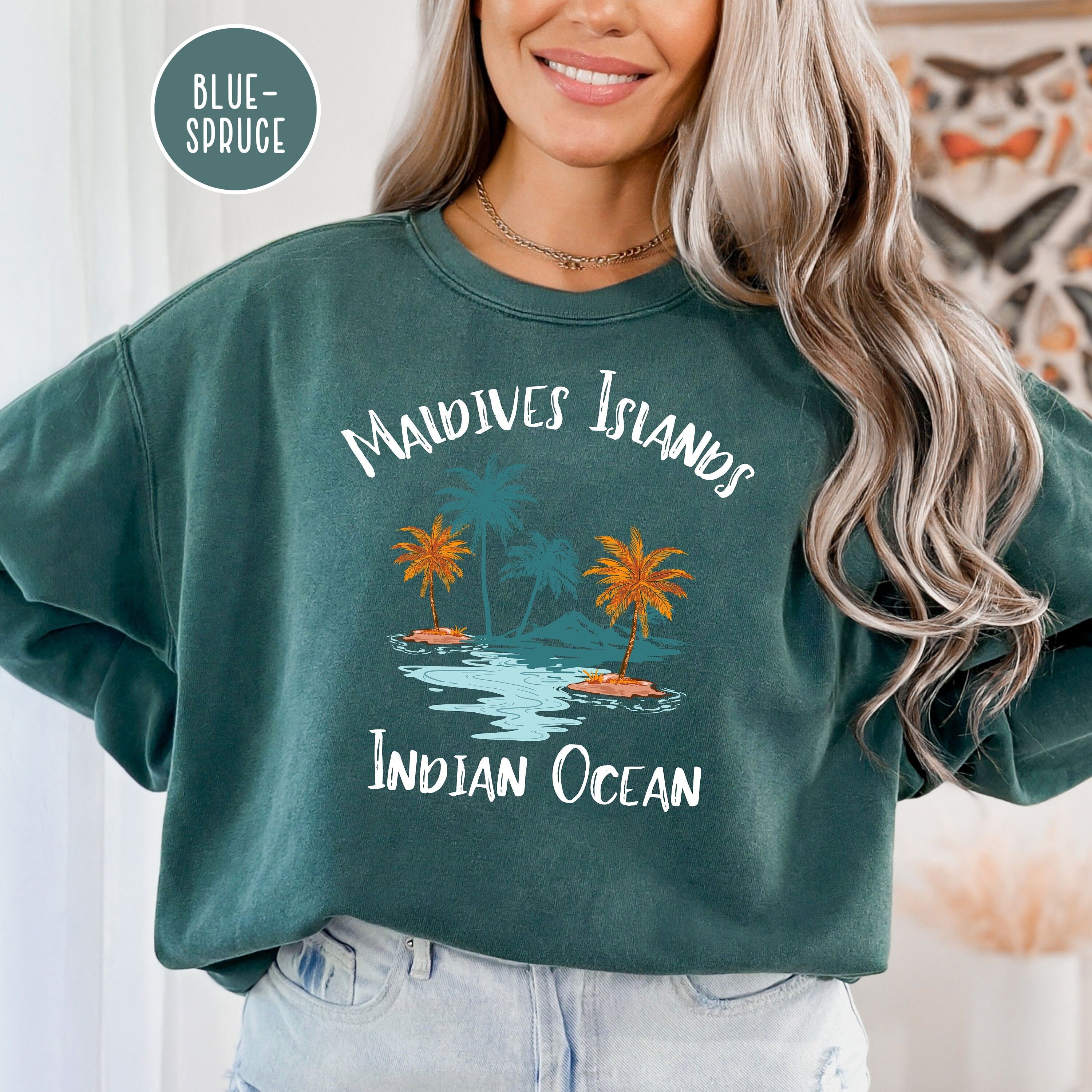 Maldives Indian Ocean Vacation Comfort Colors® Sweatshirt