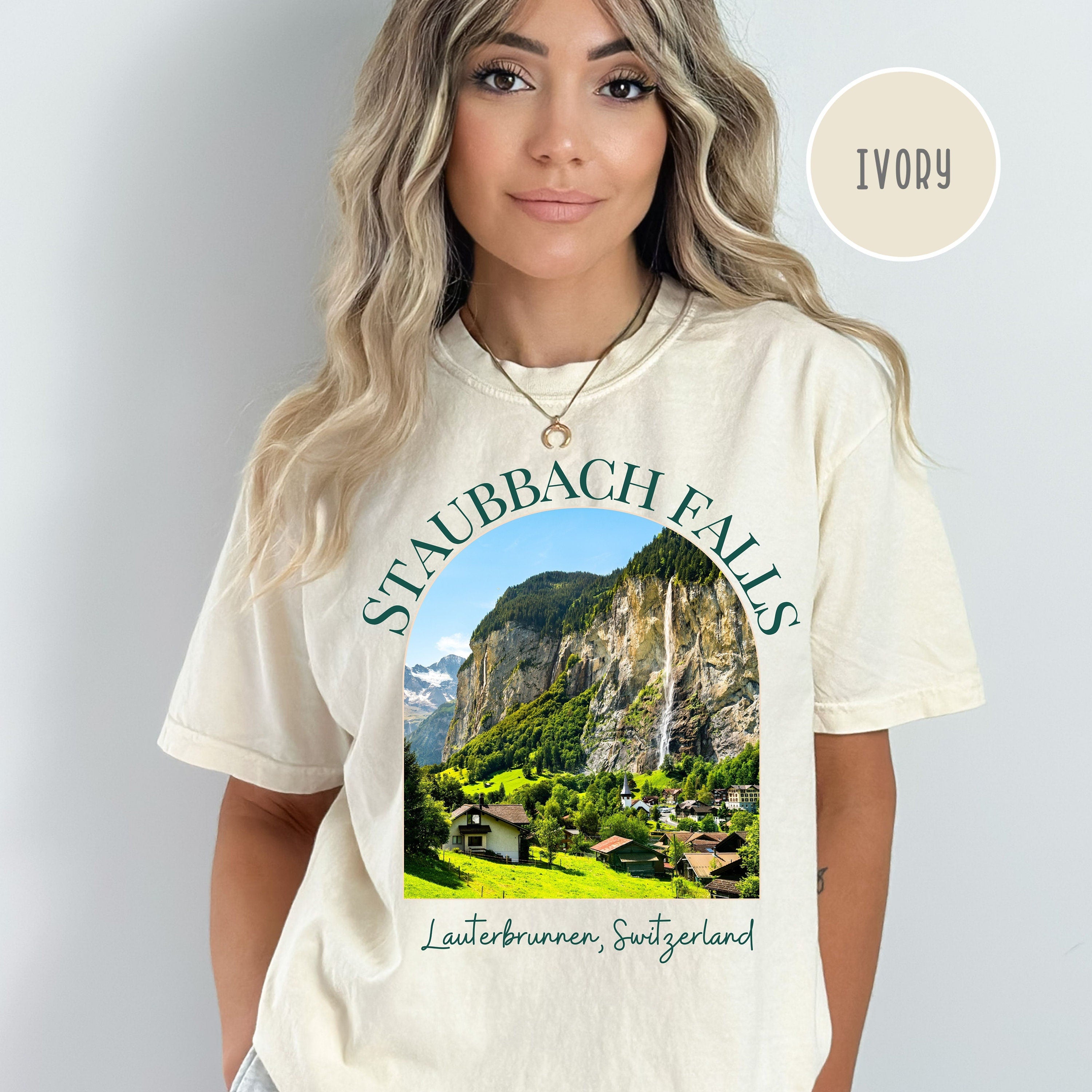 Staubbach Falls Switzerland Comfort Colors® Tee