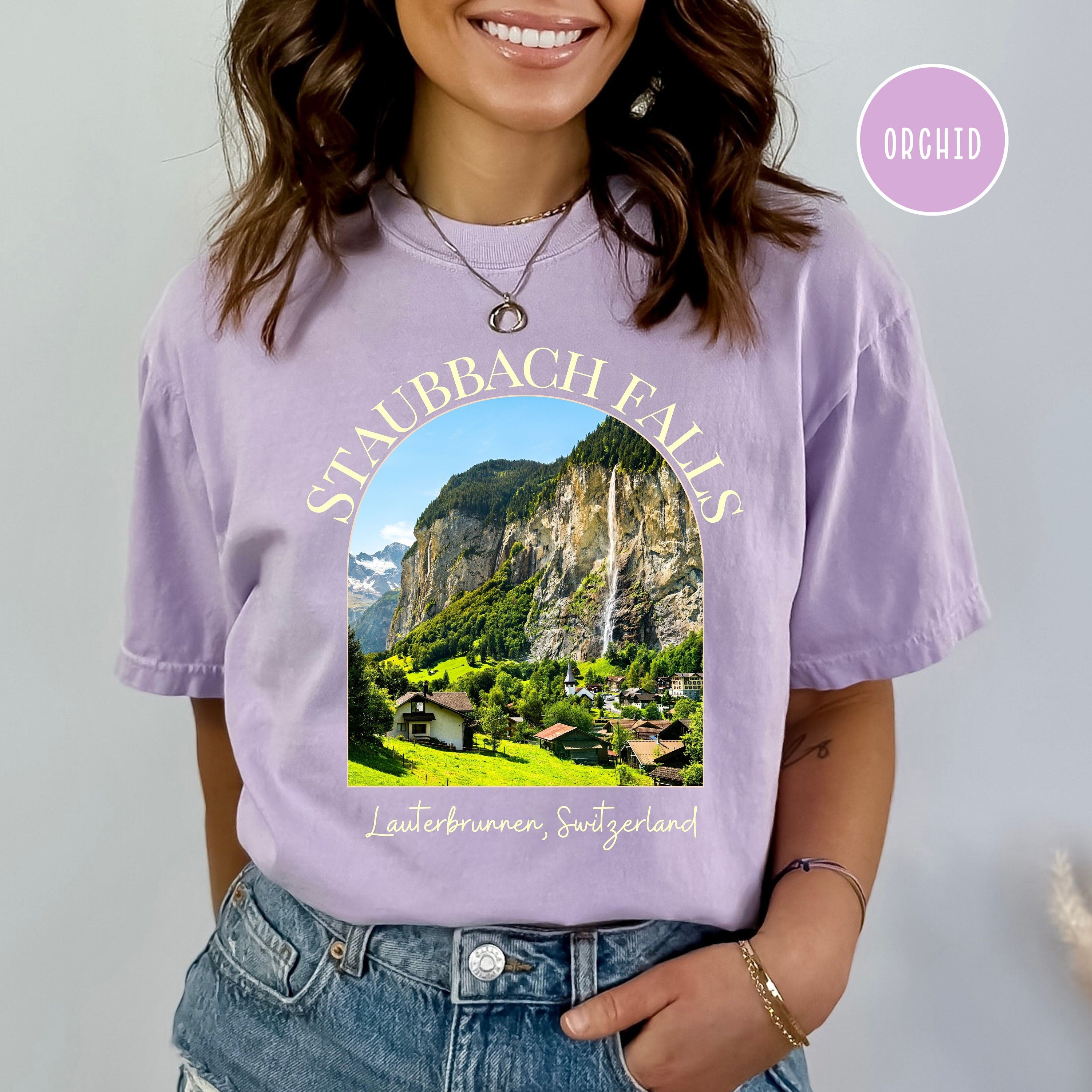 Staubbach Falls Switzerland Comfort Colors® Tee