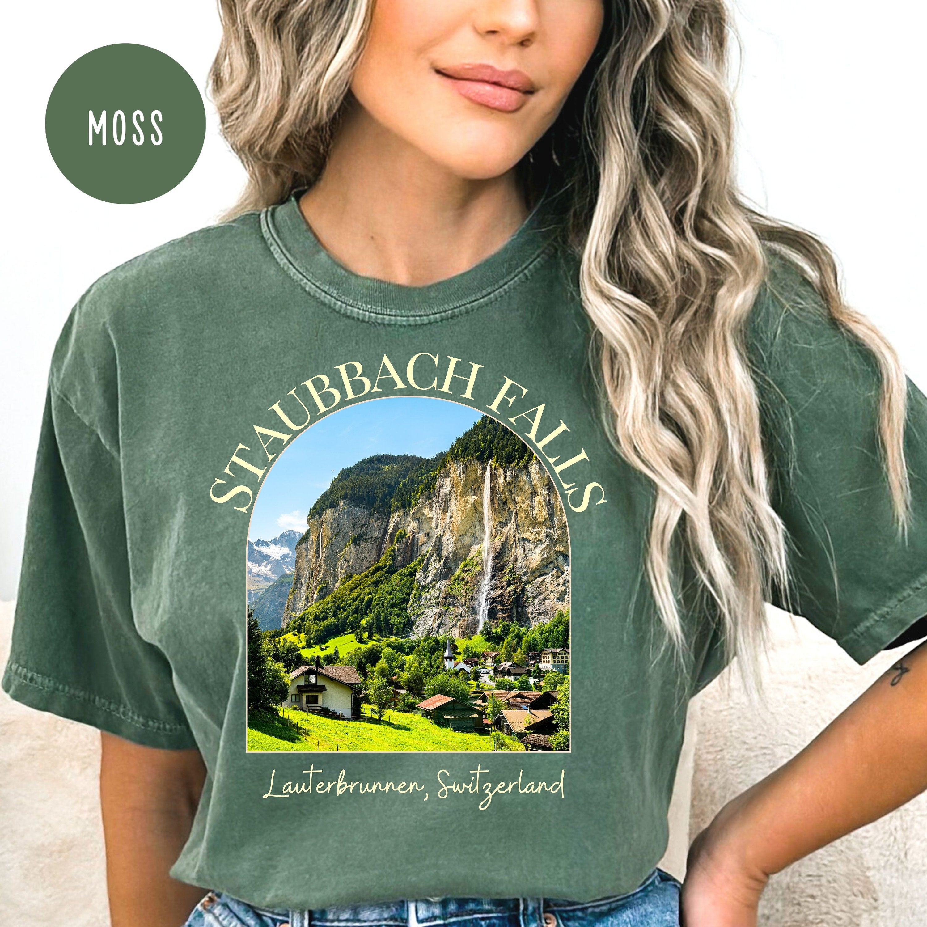 Staubbach Falls Switzerland Comfort Colors® Tee