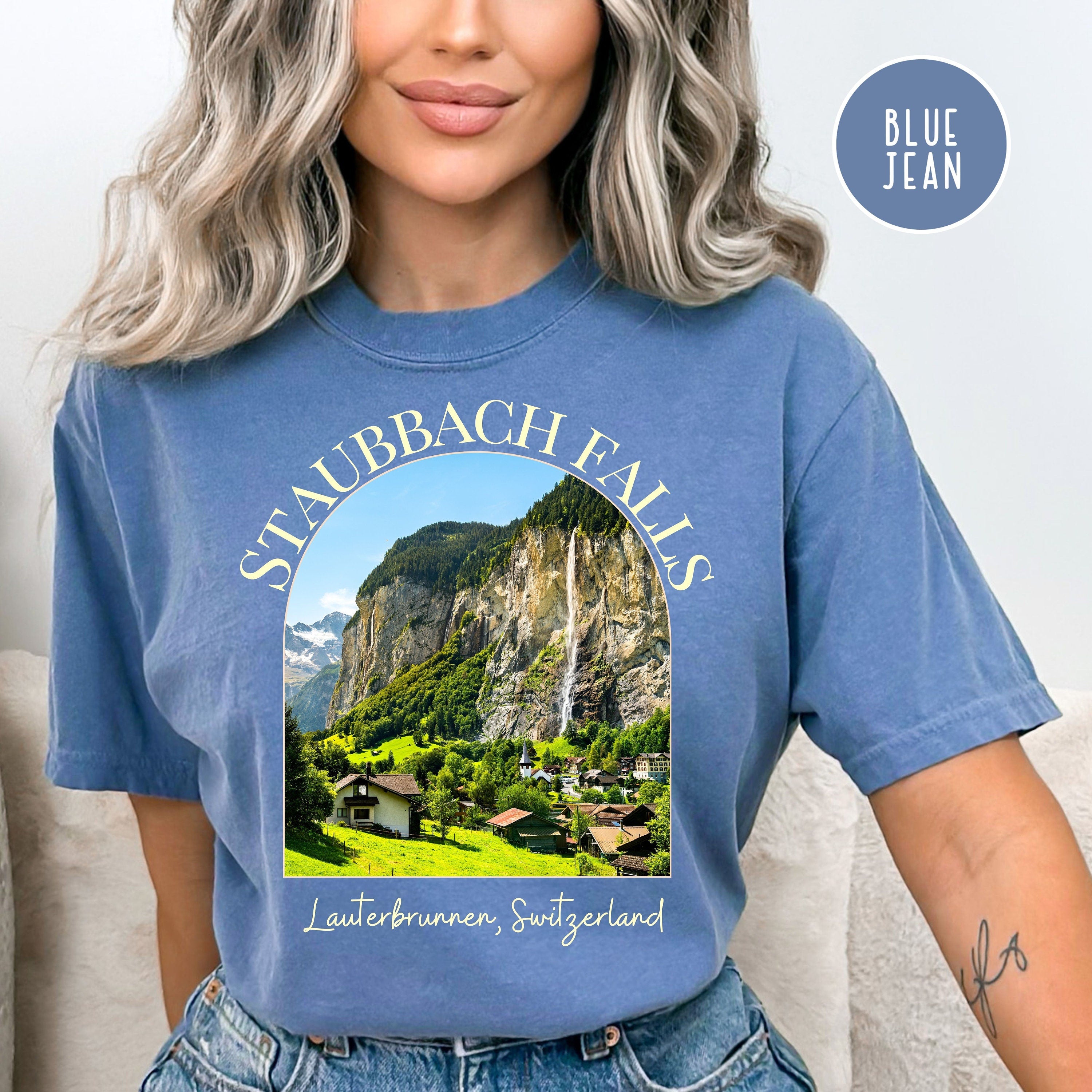 Staubbach Falls Switzerland Comfort Colors® Tee