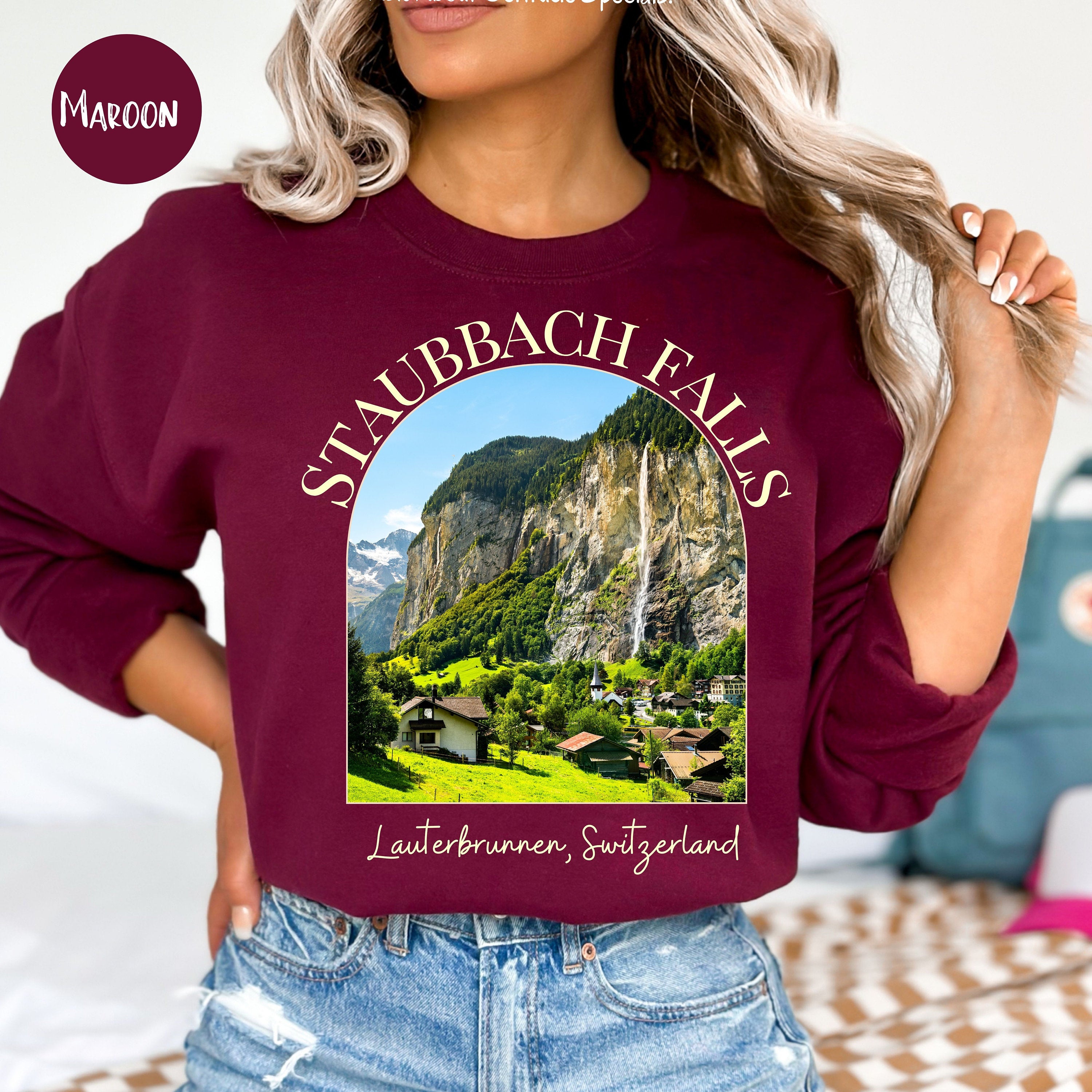 Staubbach Falls Switzerland Sweatshirt