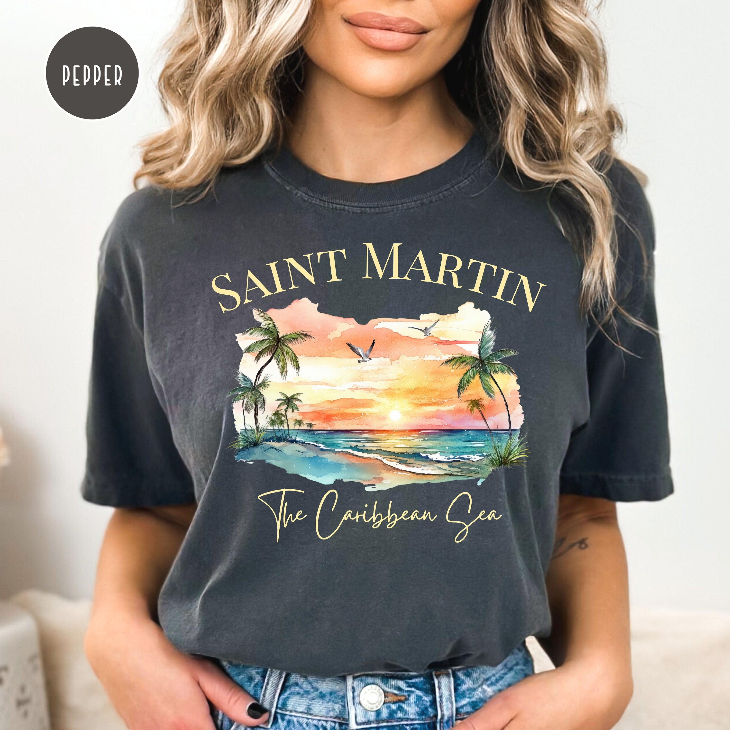 Saint Martin Caribbean Island Comfort Colors® Tee