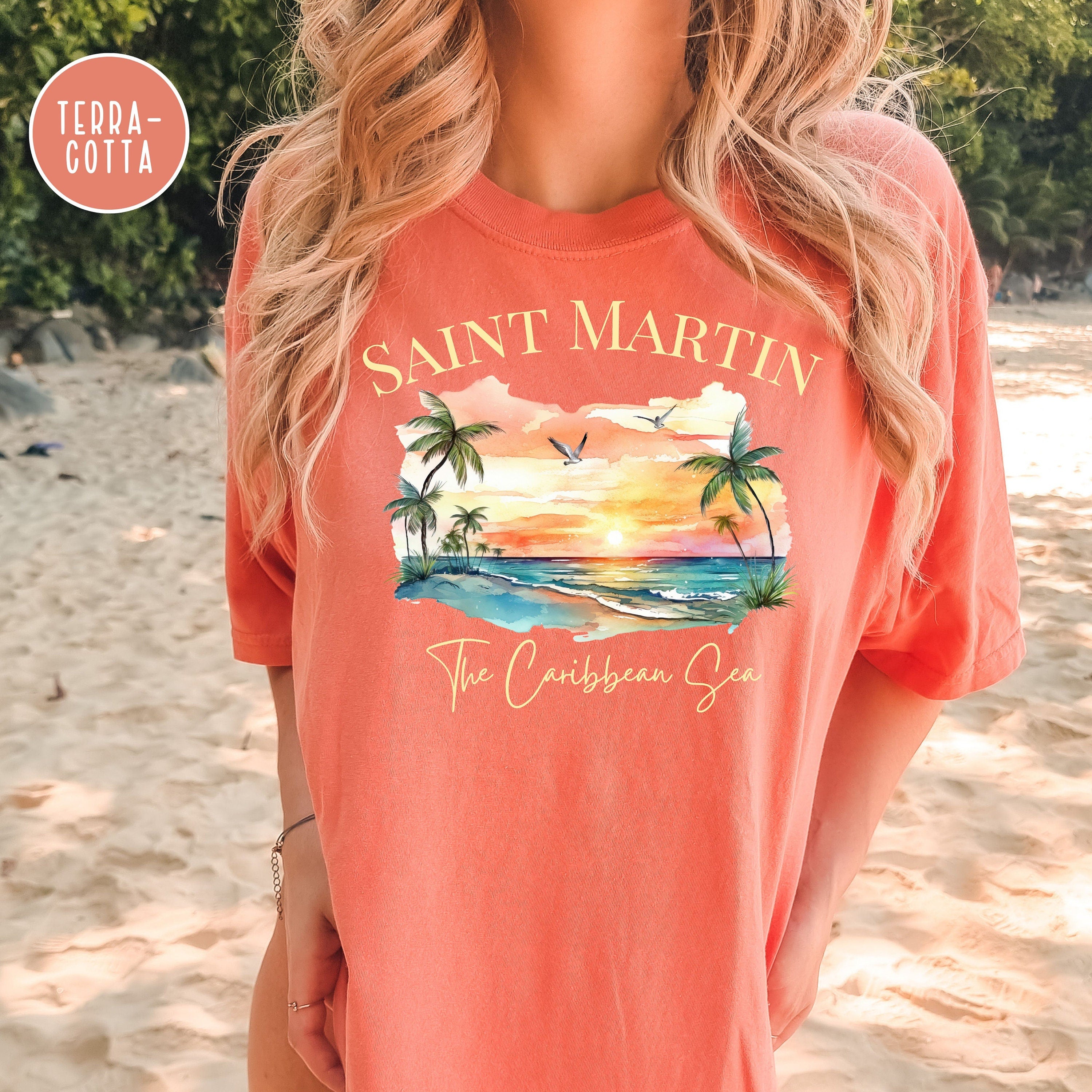 Saint Martin Caribbean Island Comfort Colors® Tee