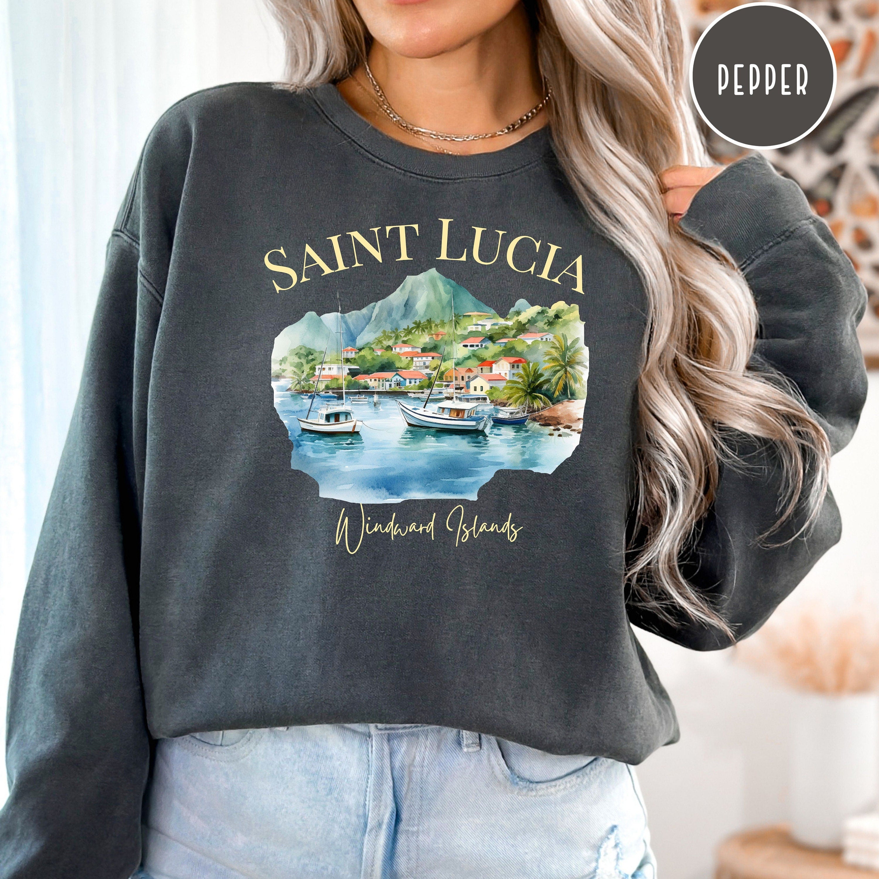 Saint Lucia Windward Island Comfort Colors® Sweatshirt