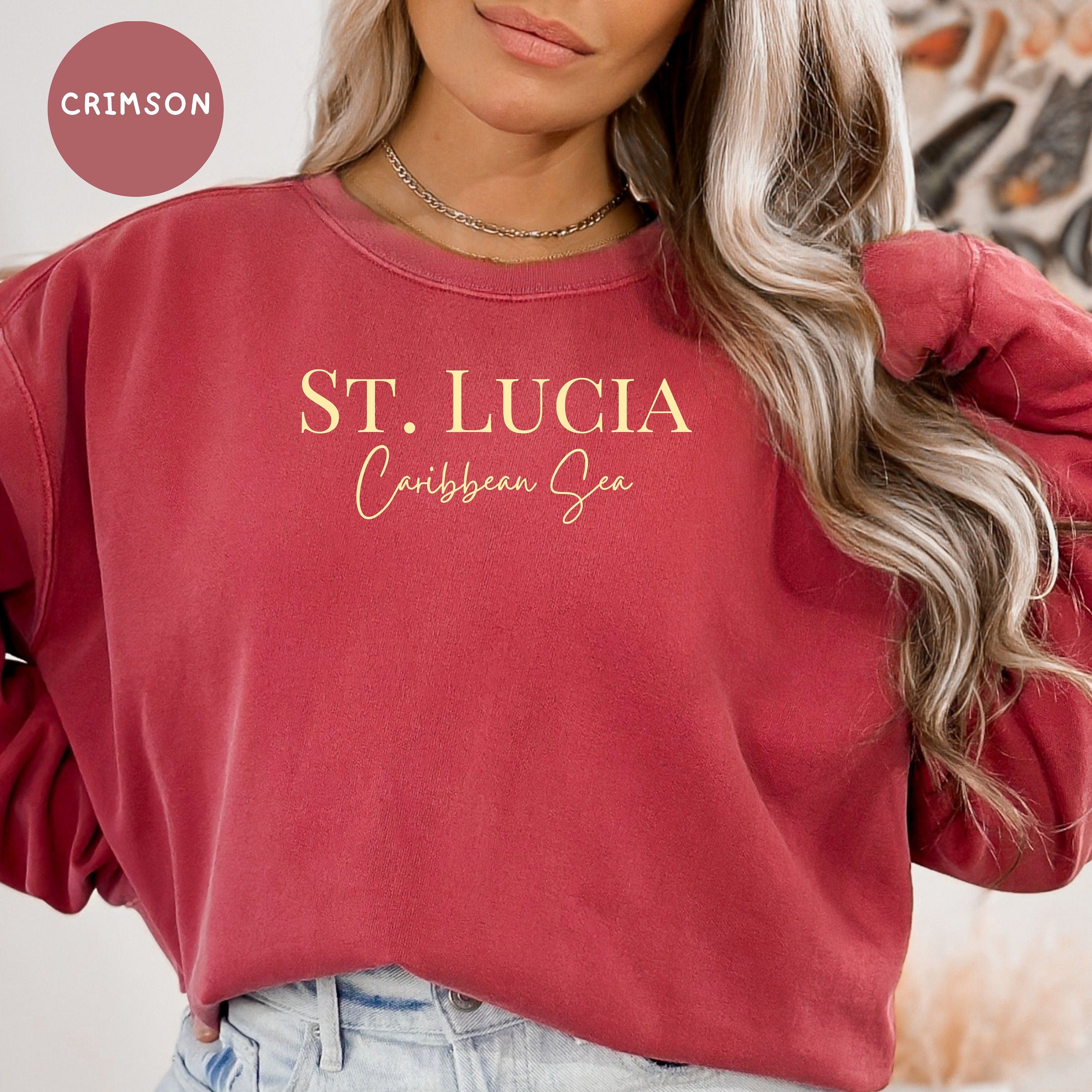 Saint Lucia Comfort Colors® Sweatshirt, St Lucia Sweatshirt