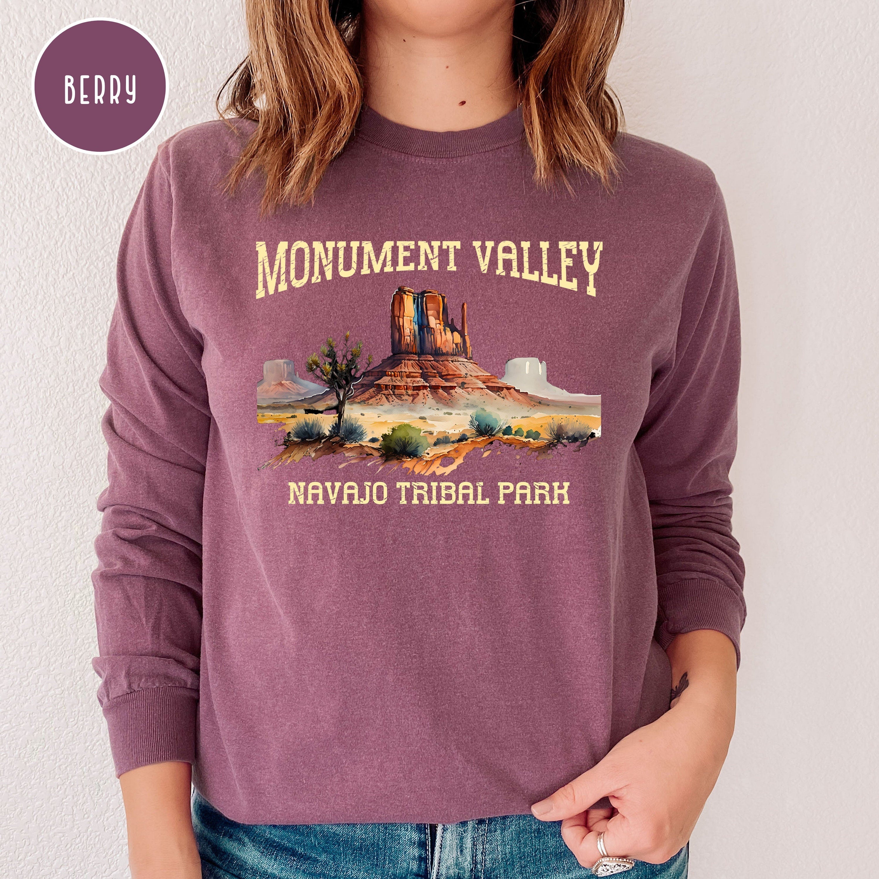 Monument Valley National Park Arizonia Comfort Colors® Long Sleeve Tee