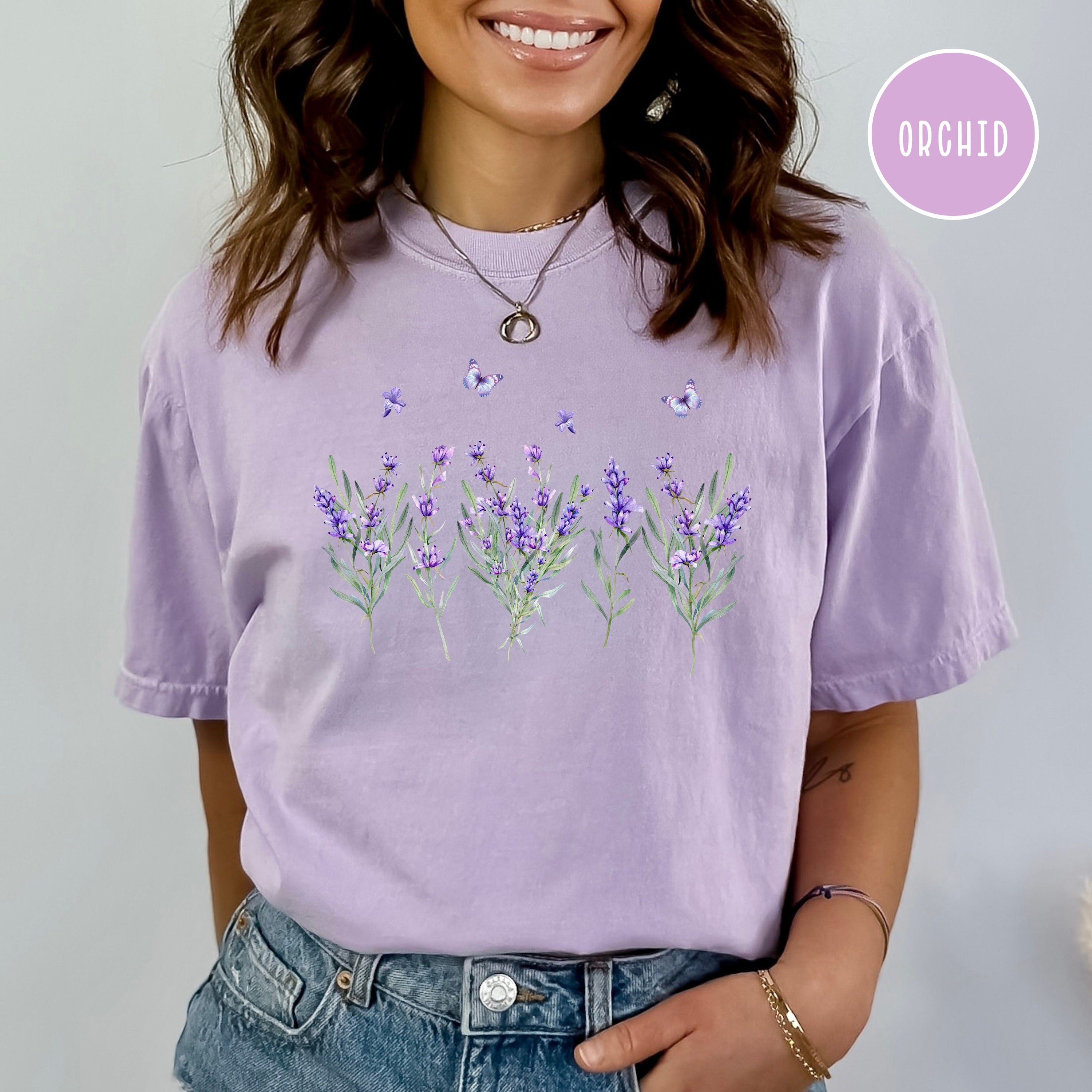 Lavender Wildflowers Comfort Colors® Tee