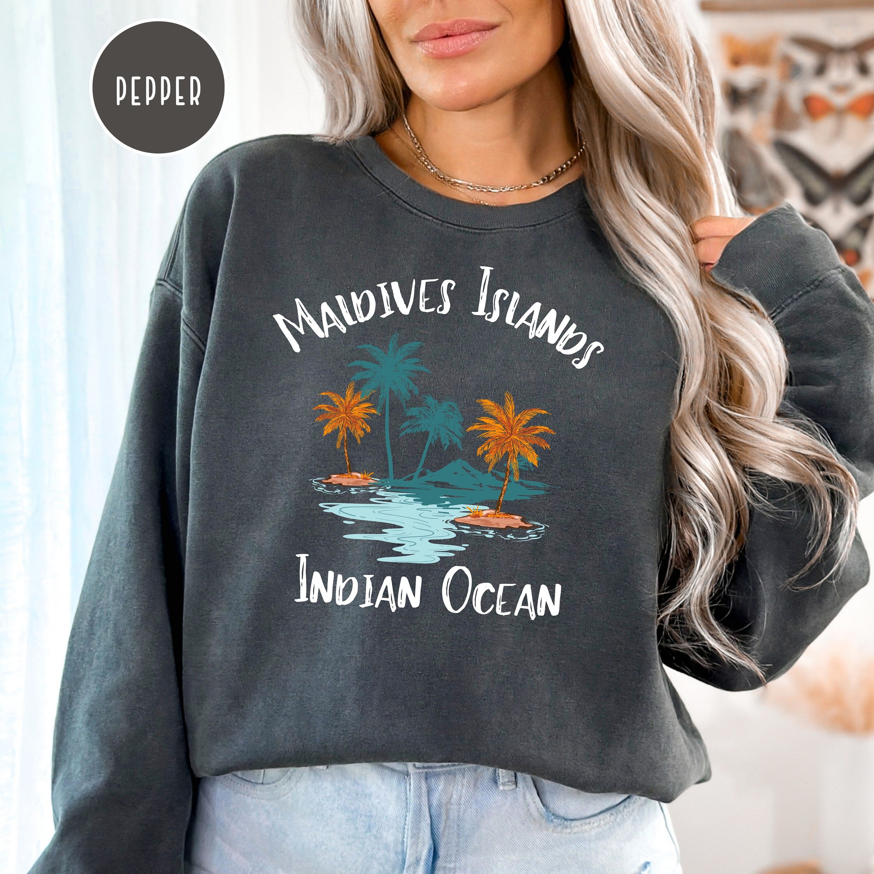 Maldives Indian Ocean Vacation Comfort Colors® Sweatshirt