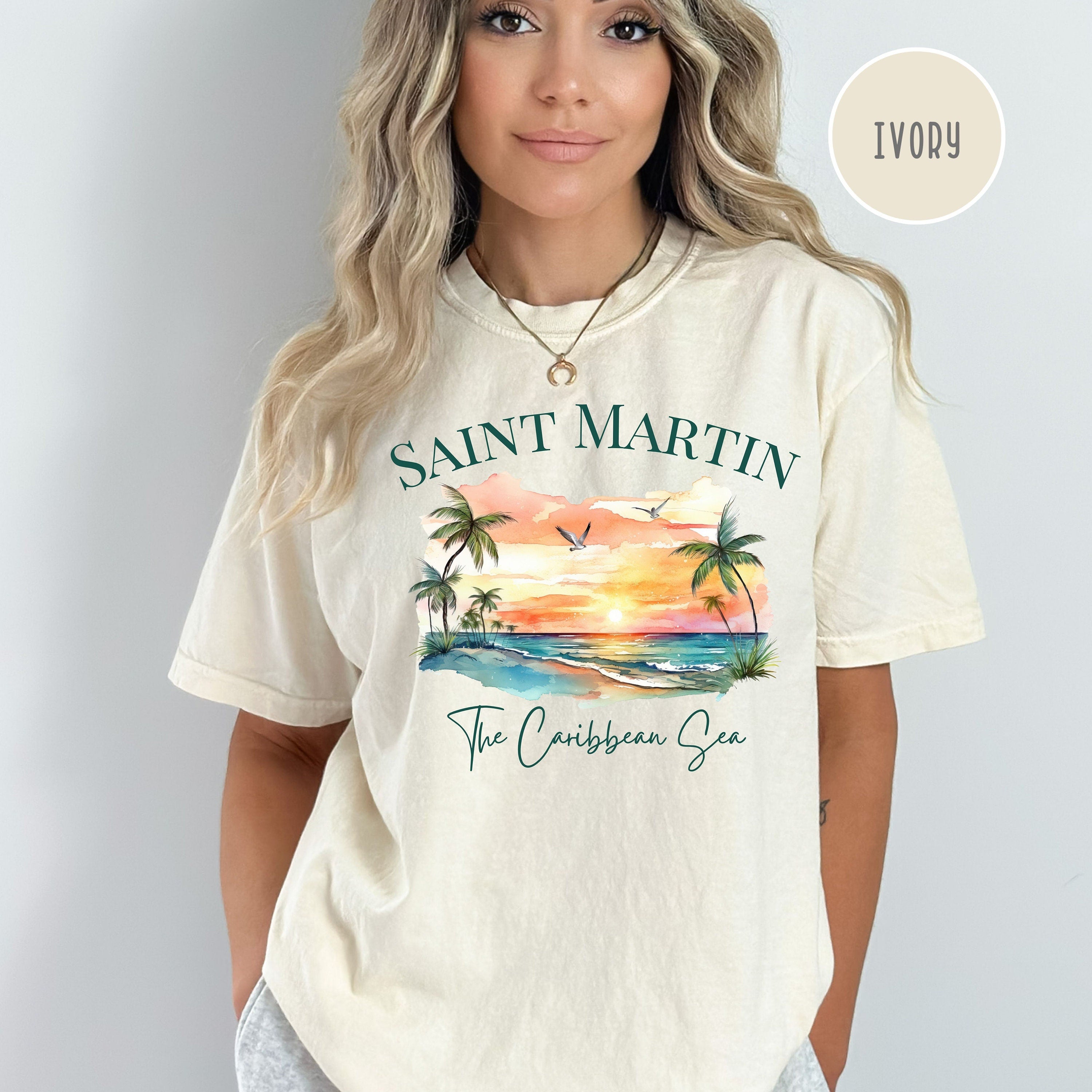 Saint Martin Caribbean Island Comfort Colors® Tee