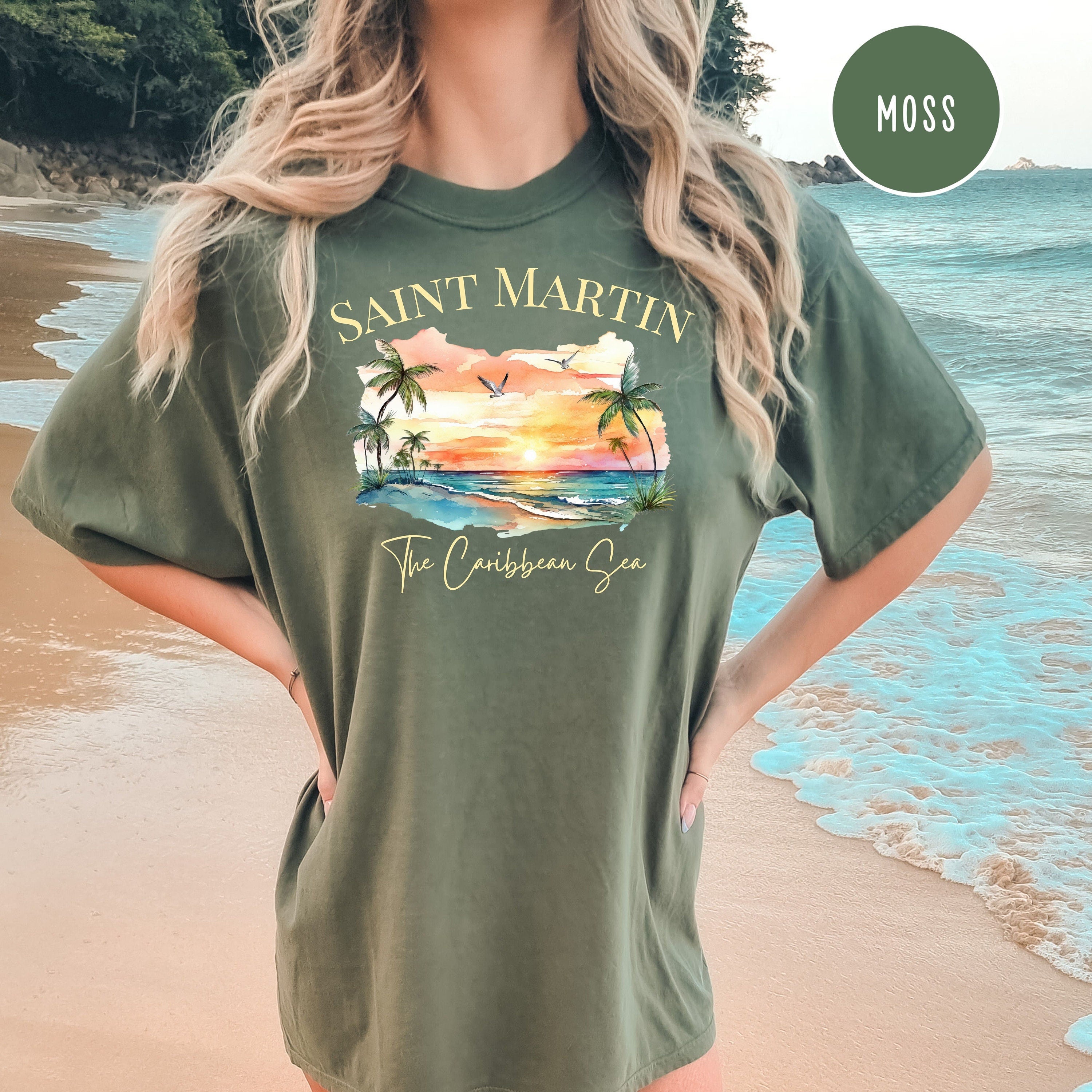 Saint Martin Caribbean Island Comfort Colors® Tee