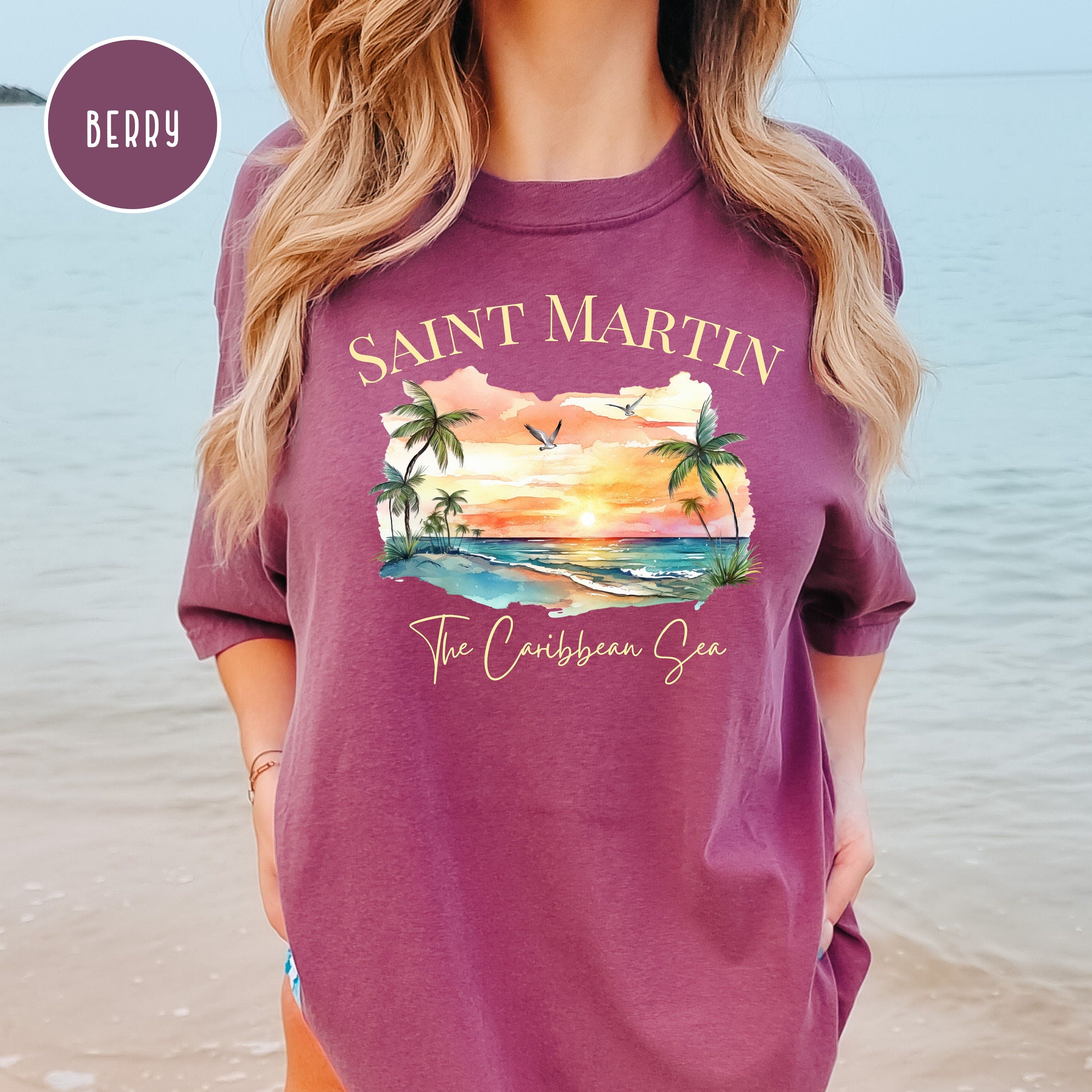 Saint Martin Caribbean Island Comfort Colors® Tee