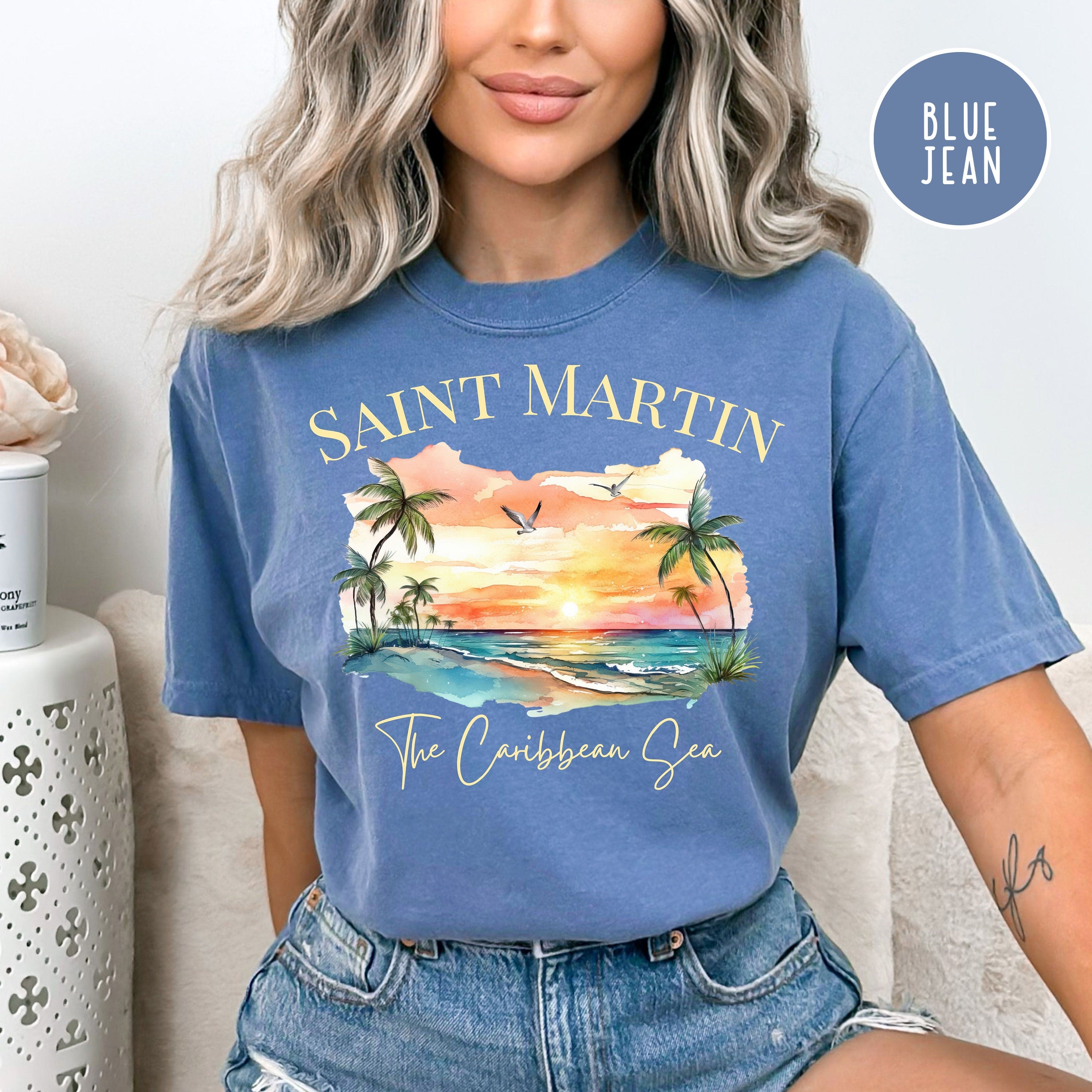 Saint Martin Caribbean Island Comfort Colors® Tee