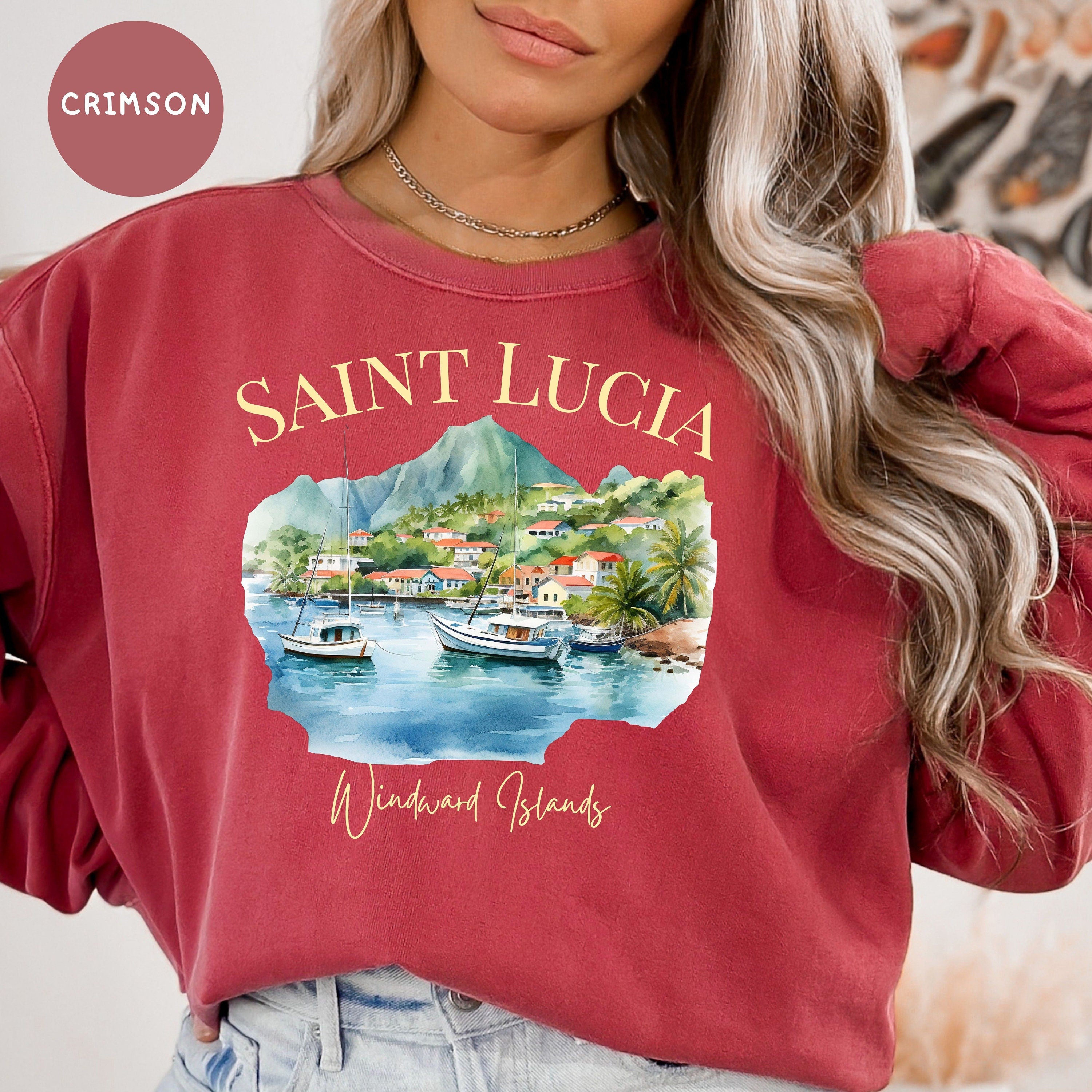 Saint Lucia Windward Island Comfort Colors® Sweatshirt