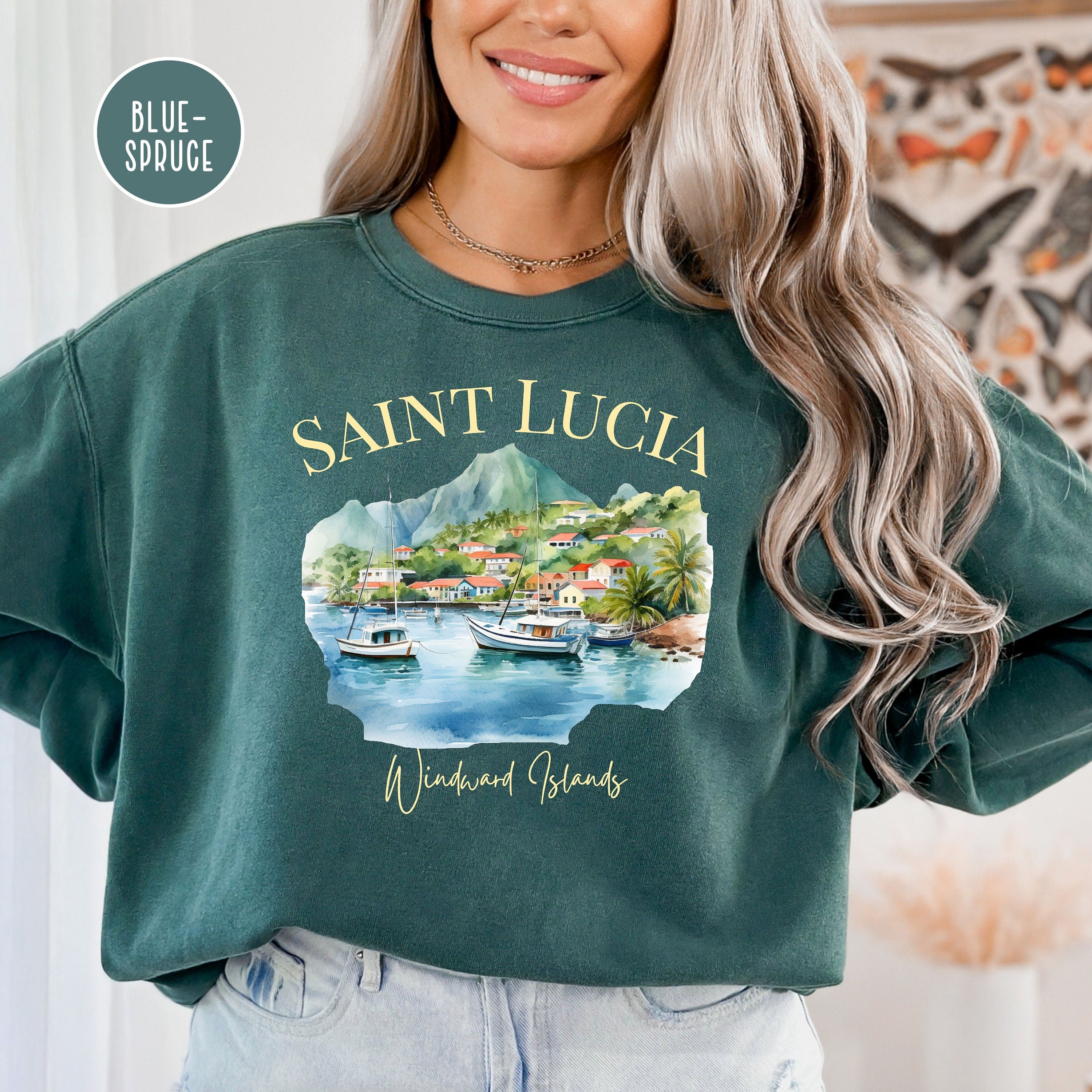 Saint Lucia Windward Island Comfort Colors® Sweatshirt