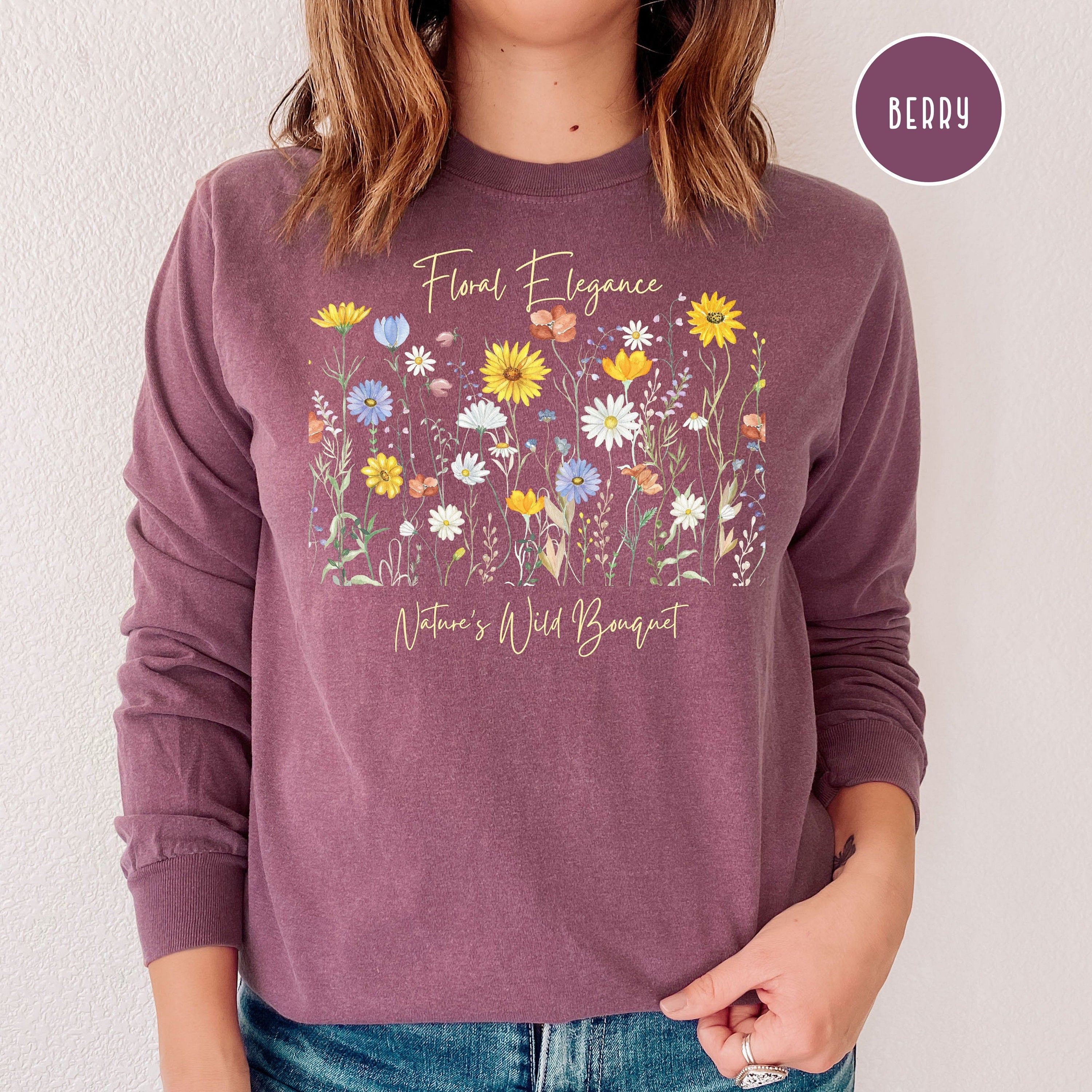 Wildflowers Comfort Colors® Long Sleeve Tee