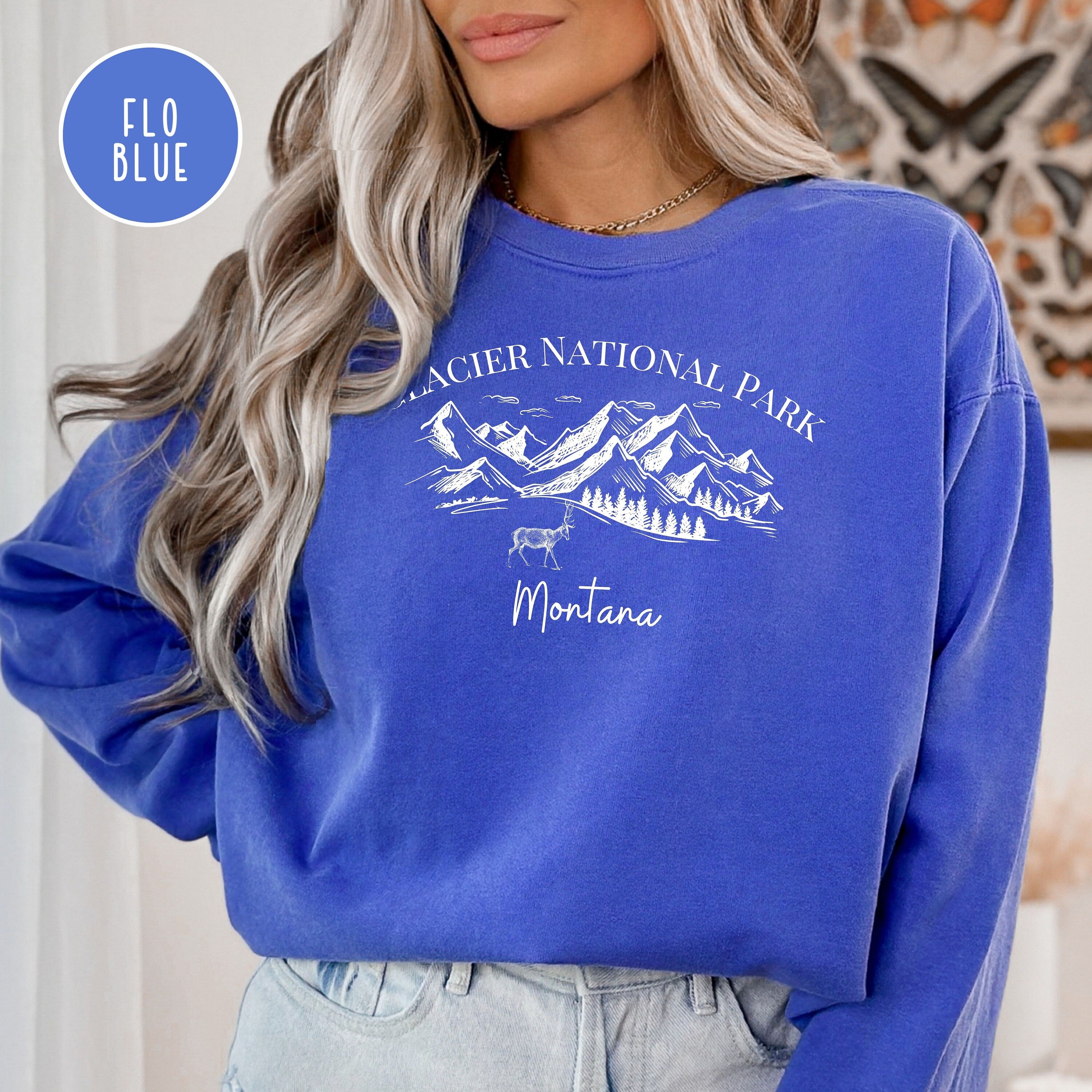 Glacier National Park Comfort Colors® Sweatshirt