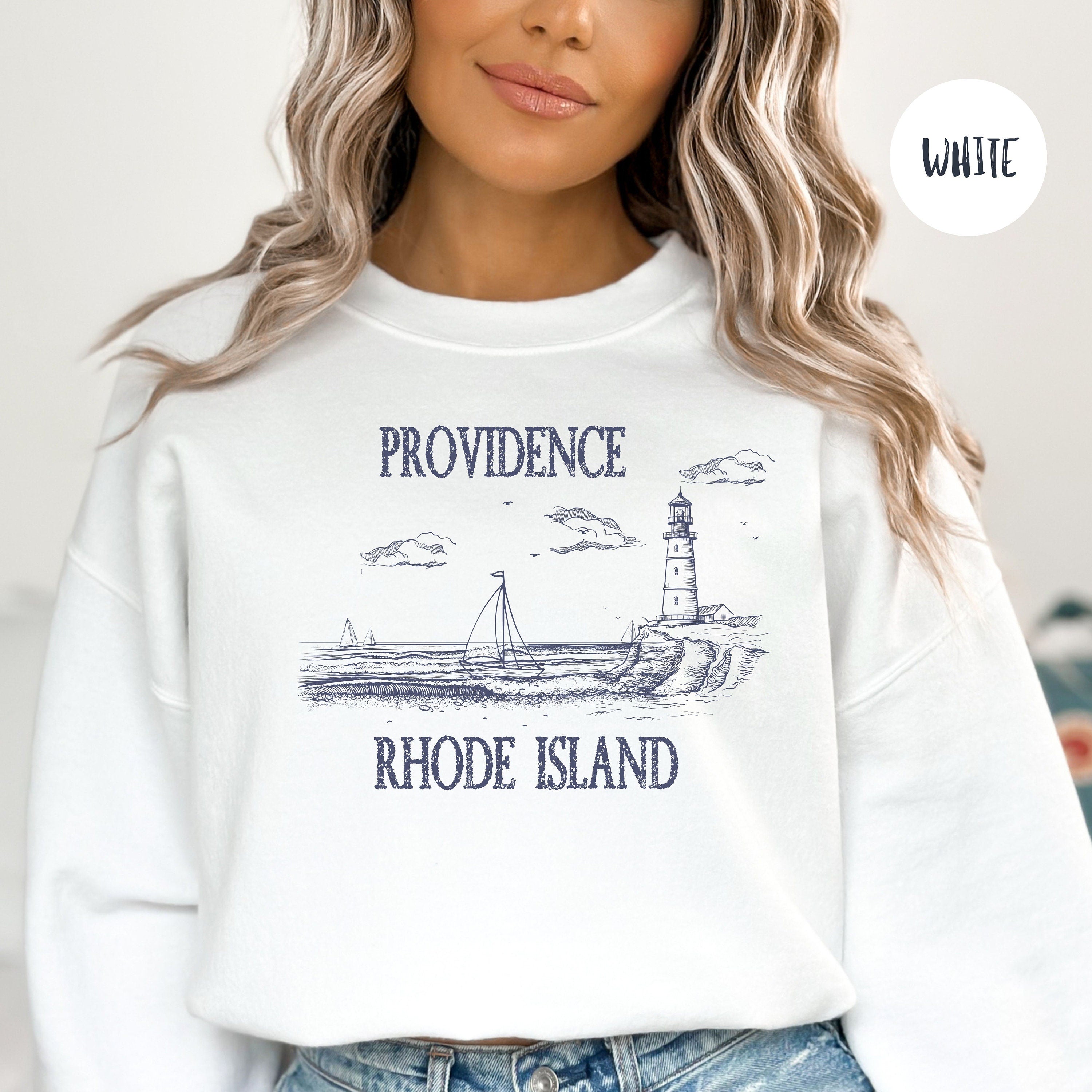 Providence Rhode Island Grunge Style Sweatshirt