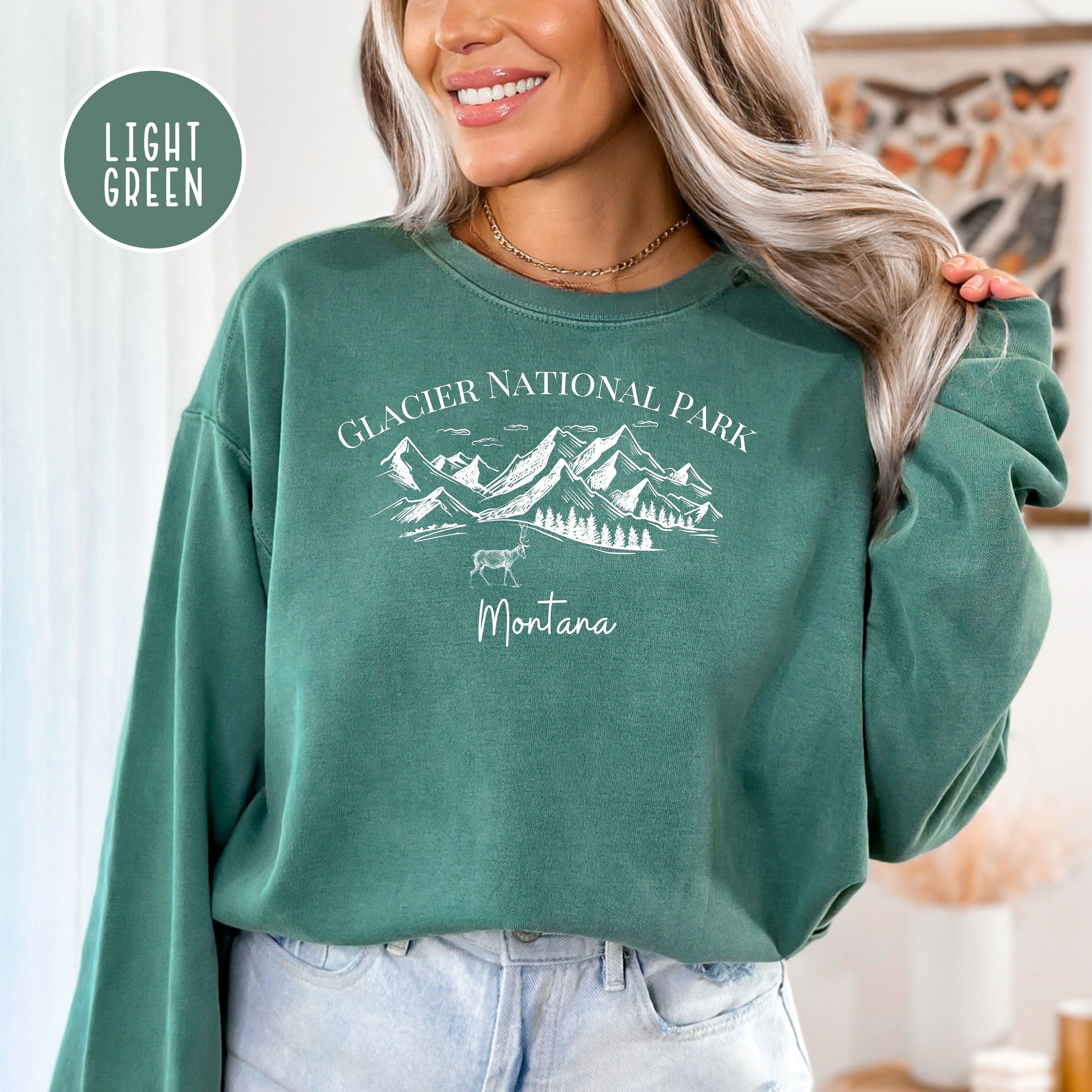 Glacier National Park Comfort Colors® Sweatshirt