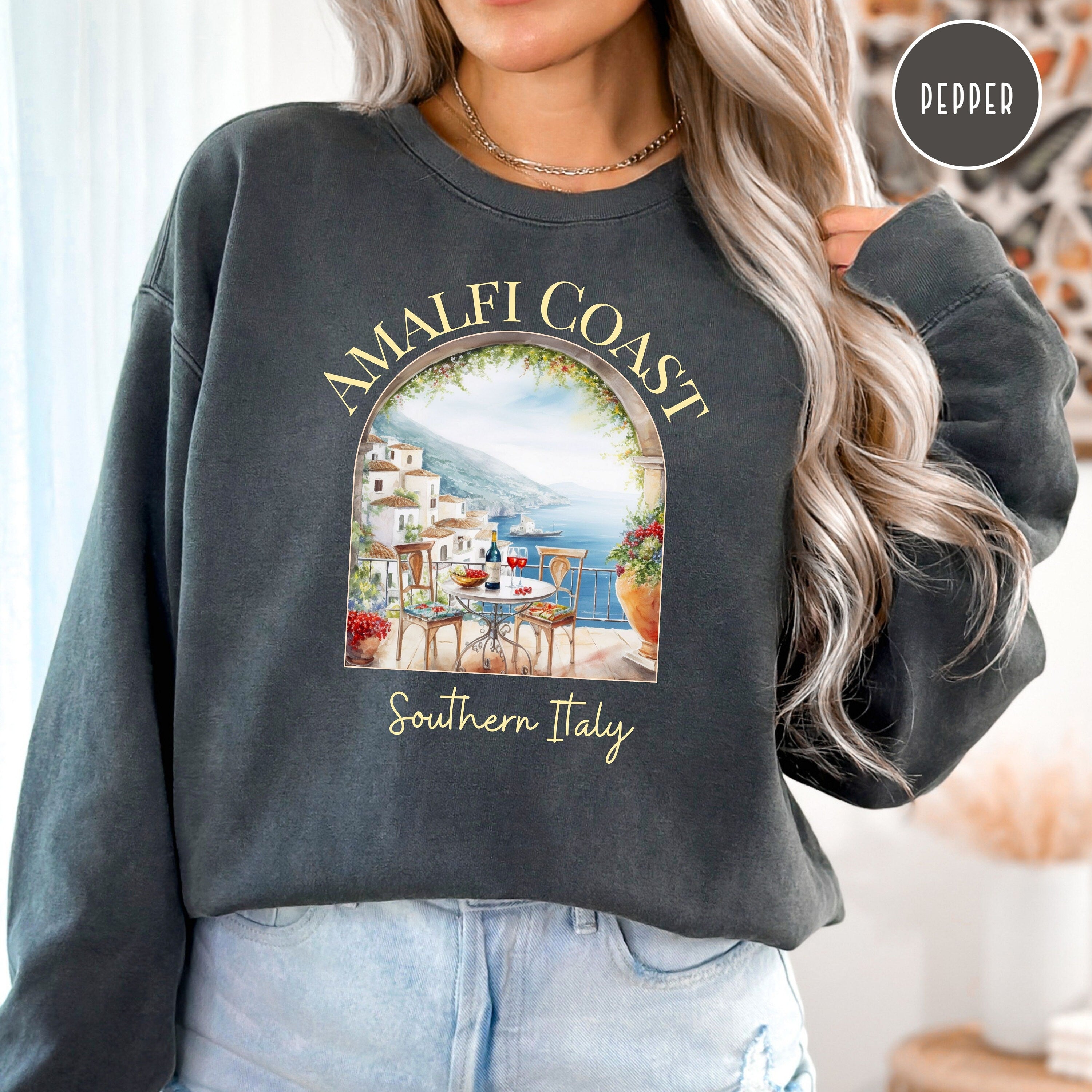 Amalfi Coast Southern Italy Comfort Colors® Sweatshirt