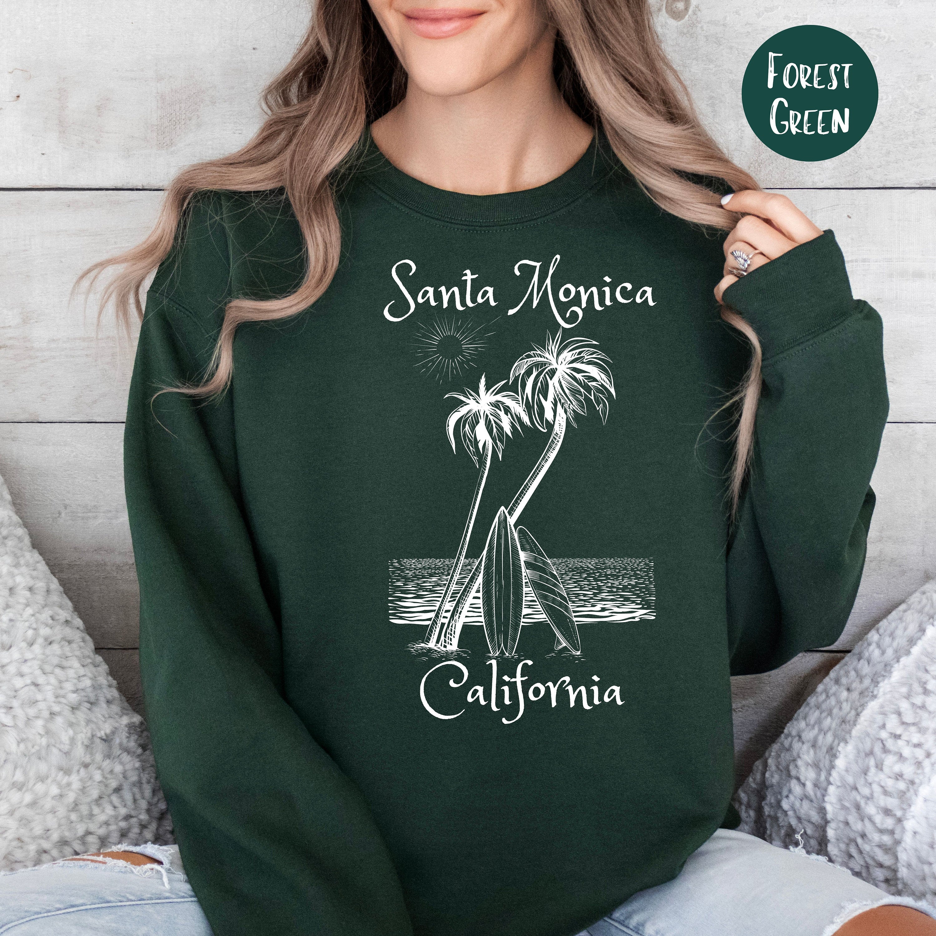 Santa Monica California Beach Sweatshirt