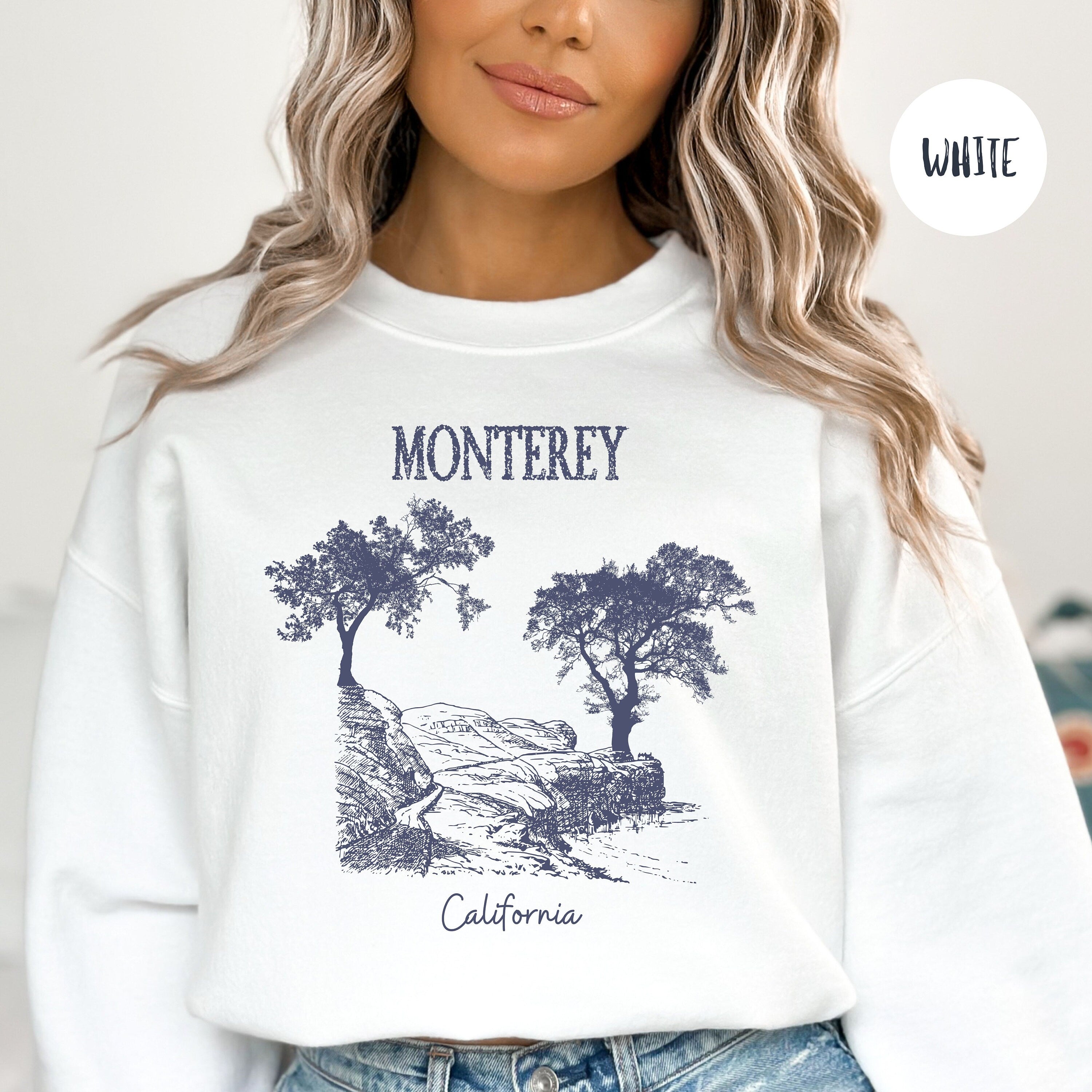 Monterey California Grunge Style Sweatshirt