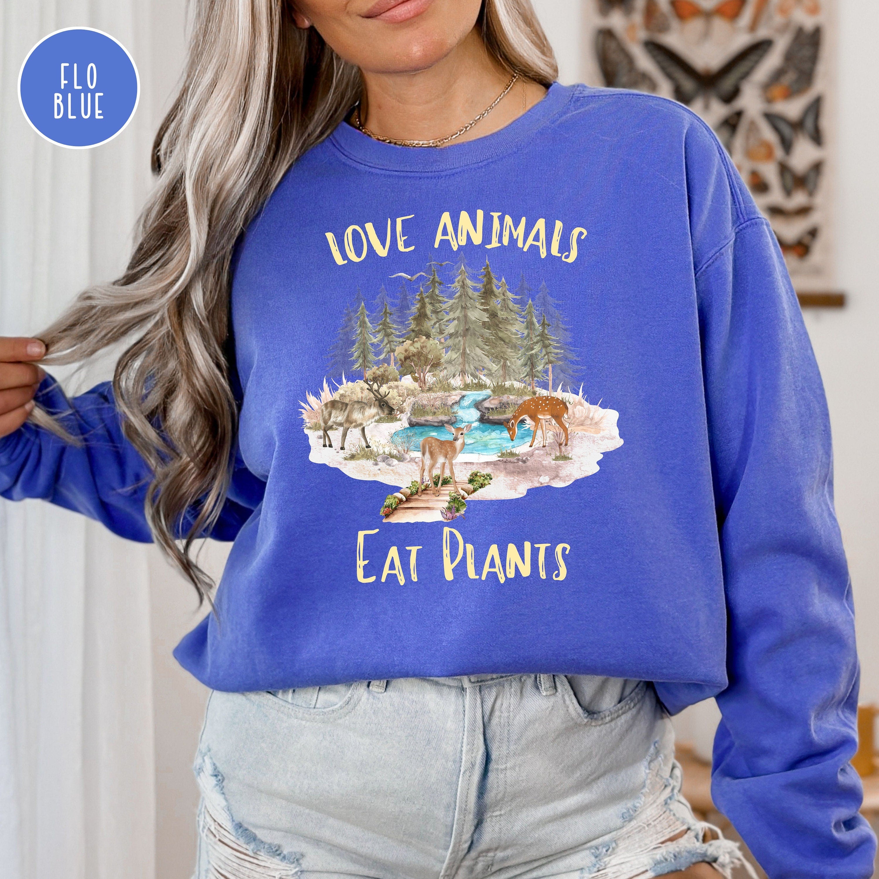 Love Animals Eat Plants Comfort Colors® Sweatshirt