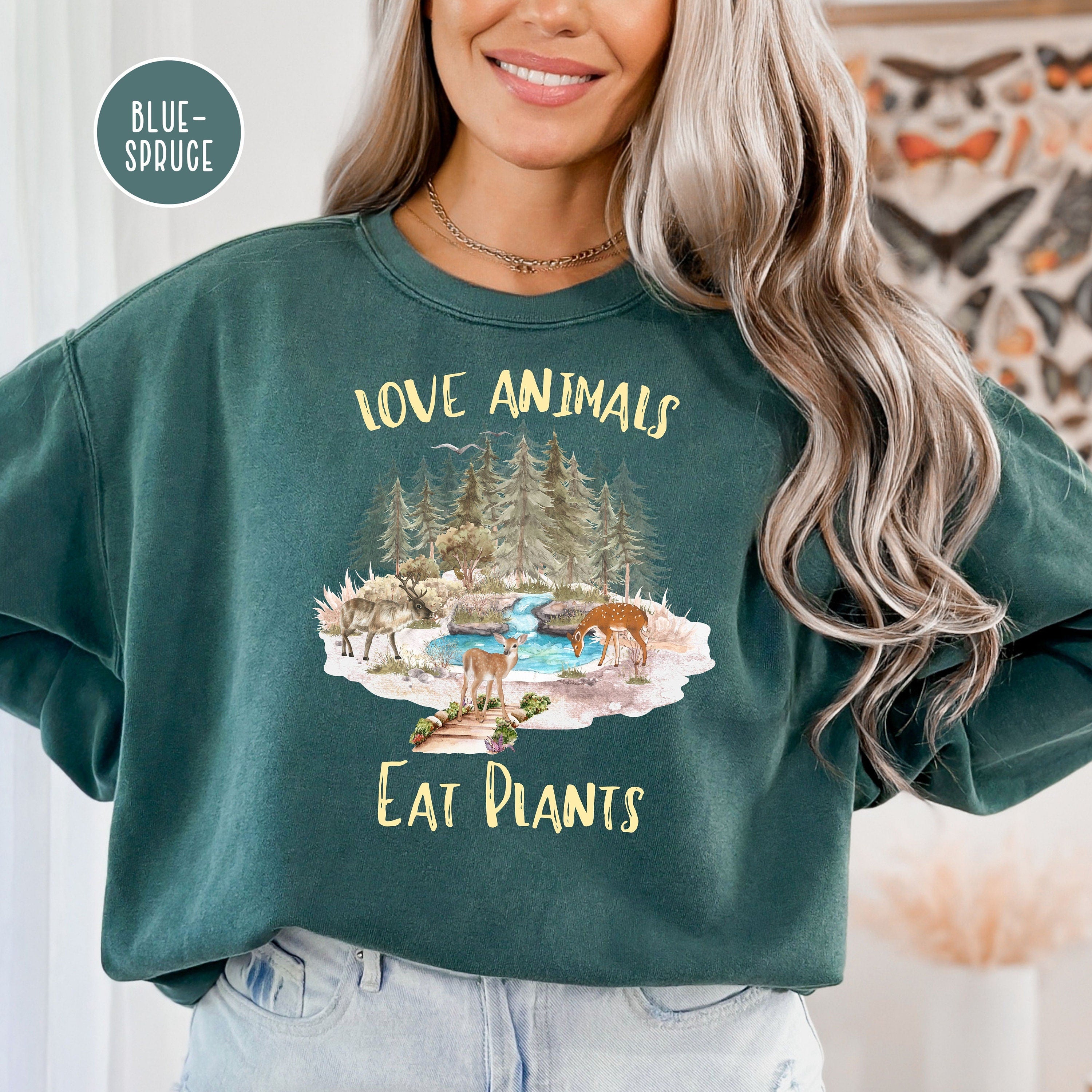 Love Animals Eat Plants Comfort Colors® Sweatshirt