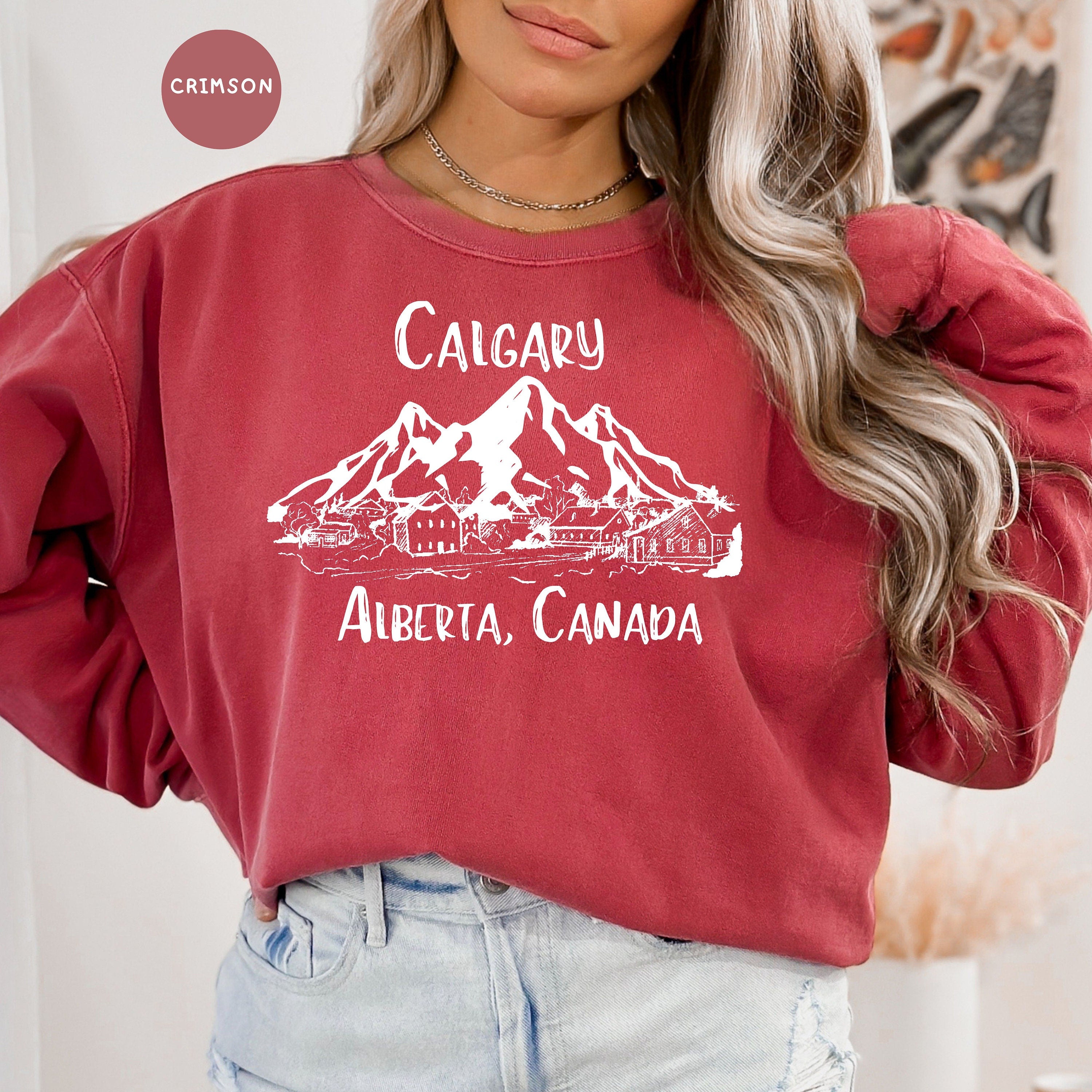 Calgary Canada Grunge Style Comfort Colors® Sweatshirt