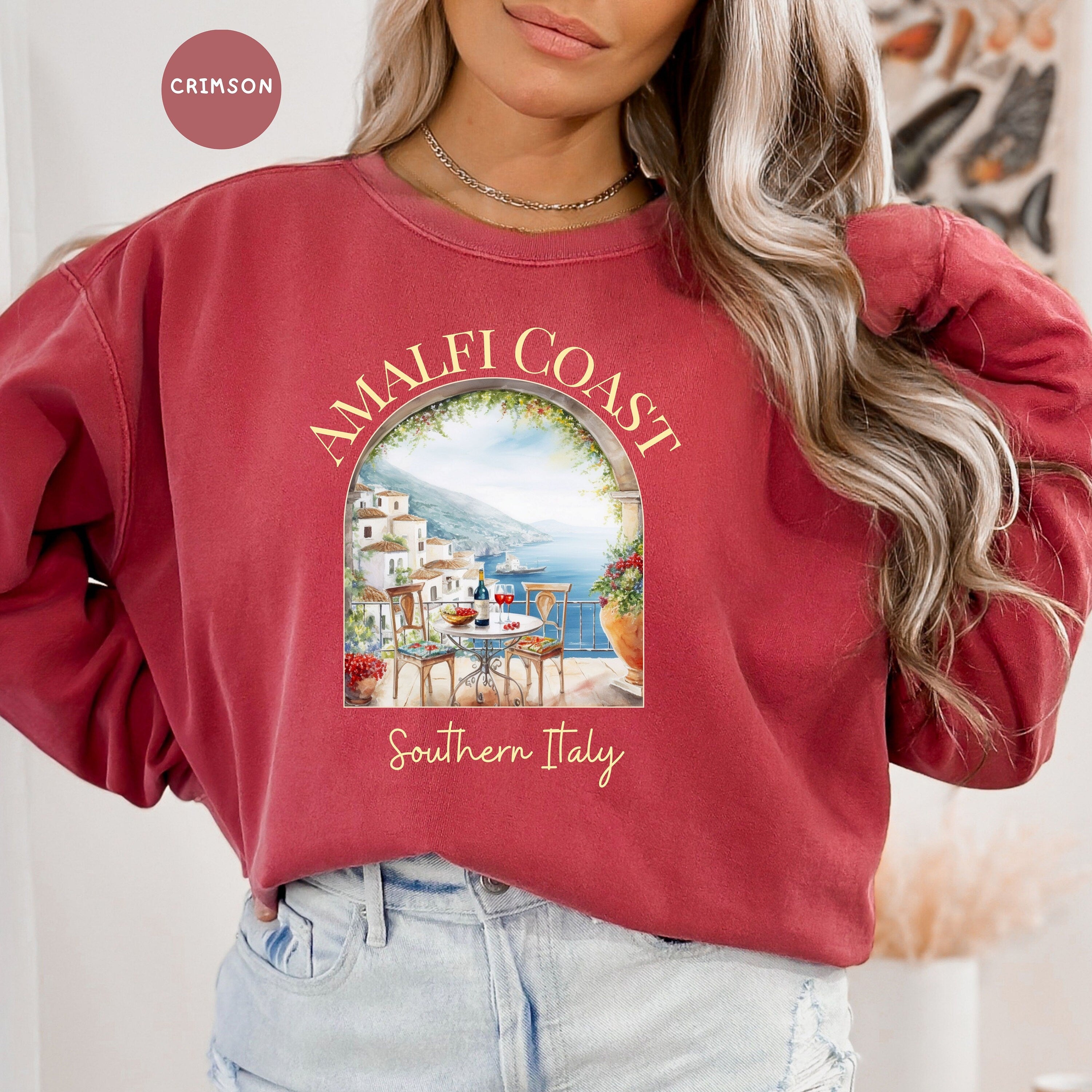 Amalfi Coast Southern Italy Comfort Colors® Sweatshirt