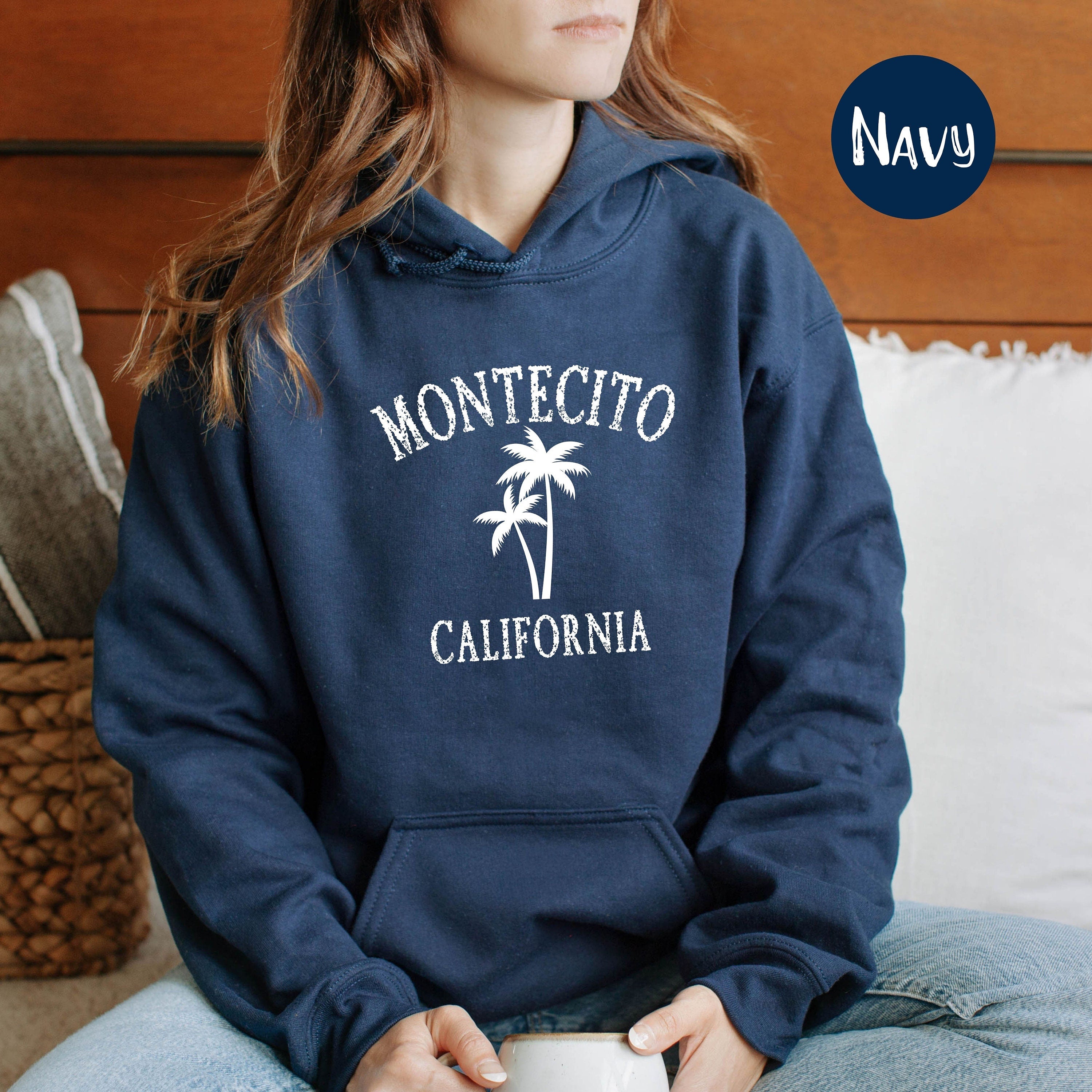 Montecito California Grunge Style Pullover Hoodie