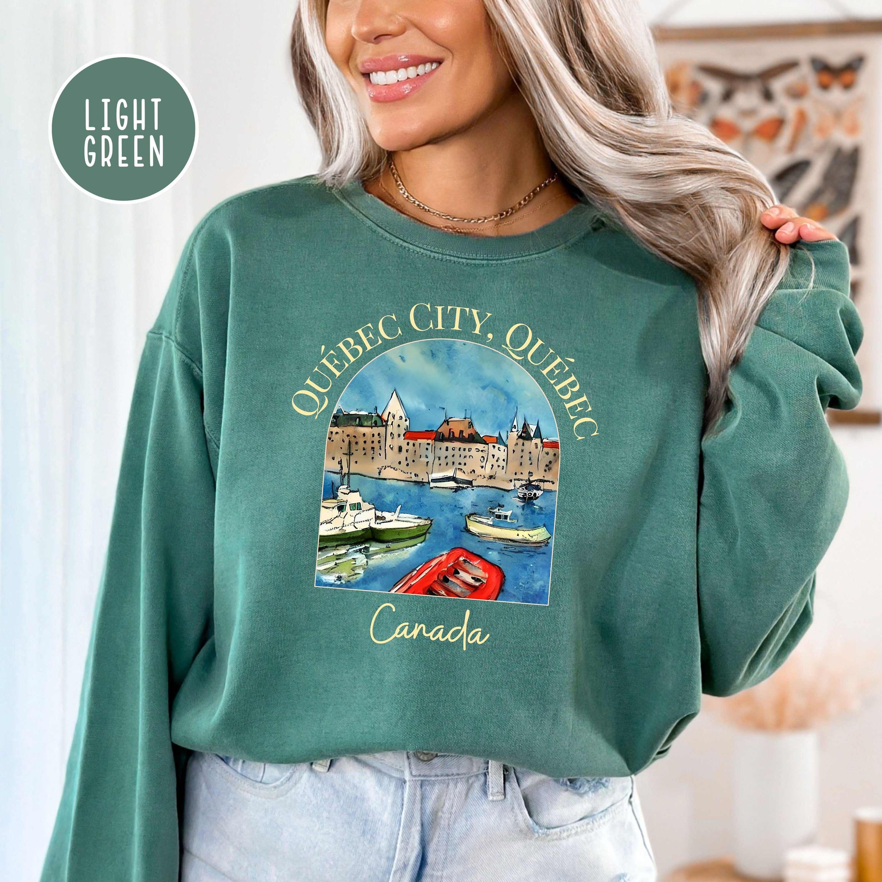 Quebec City Canada Comfort Colors® Sweatshirt