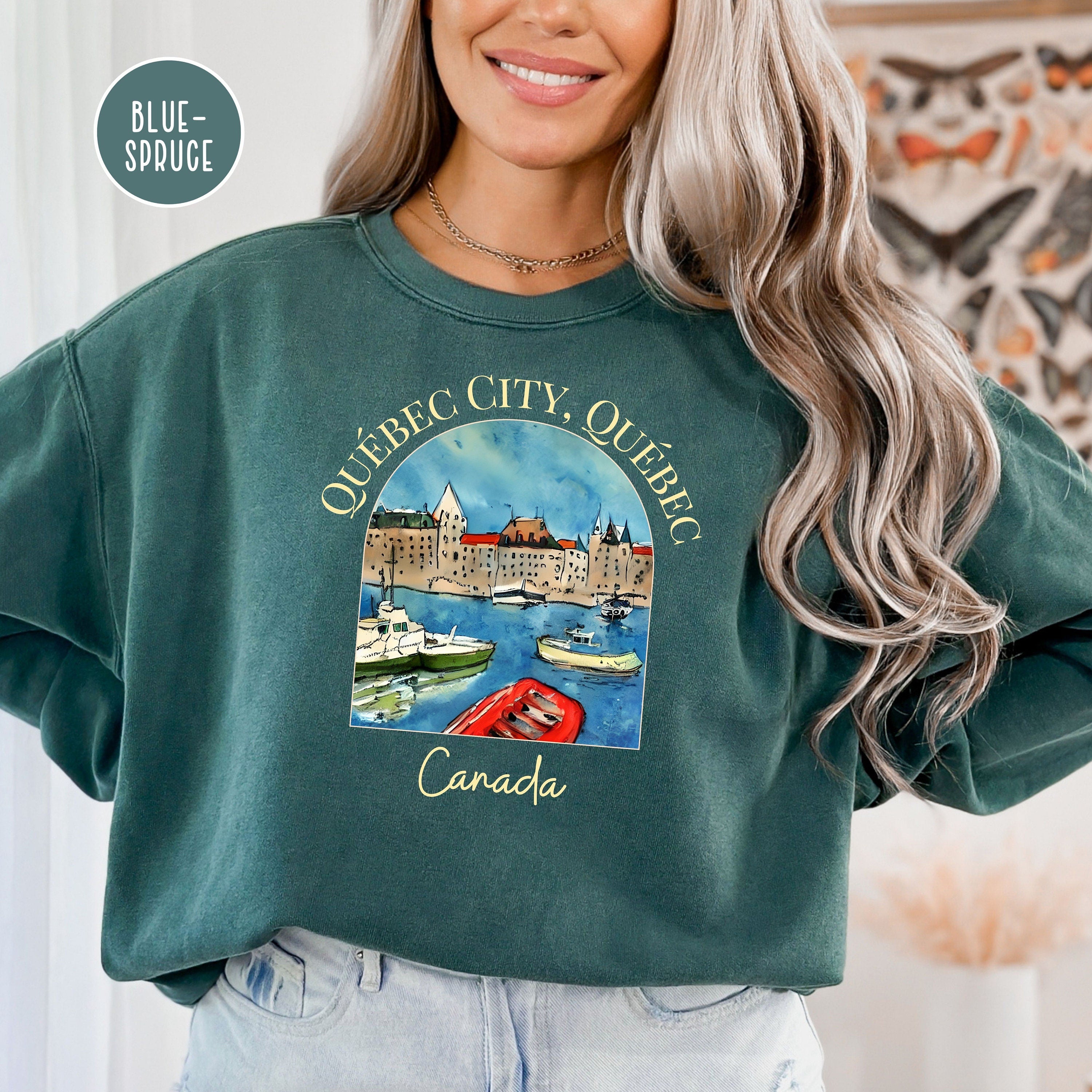 Quebec City Canada Comfort Colors® Sweatshirt