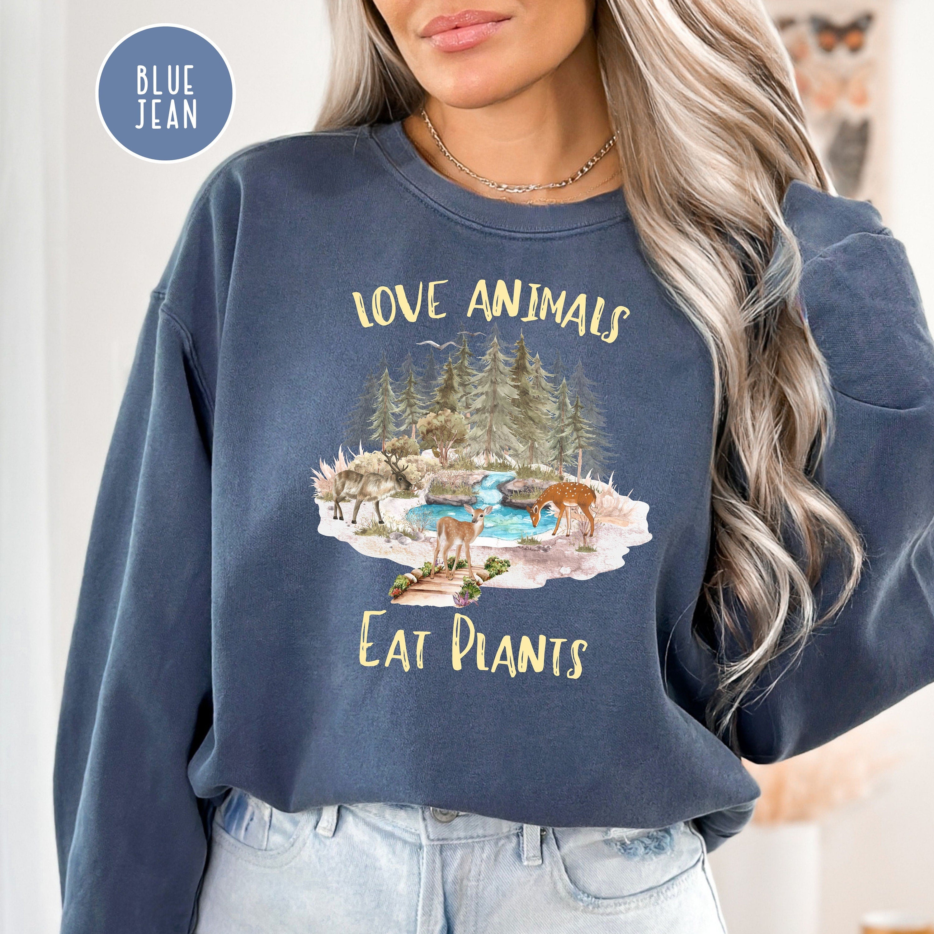 Love Animals Eat Plants Comfort Colors® Sweatshirt