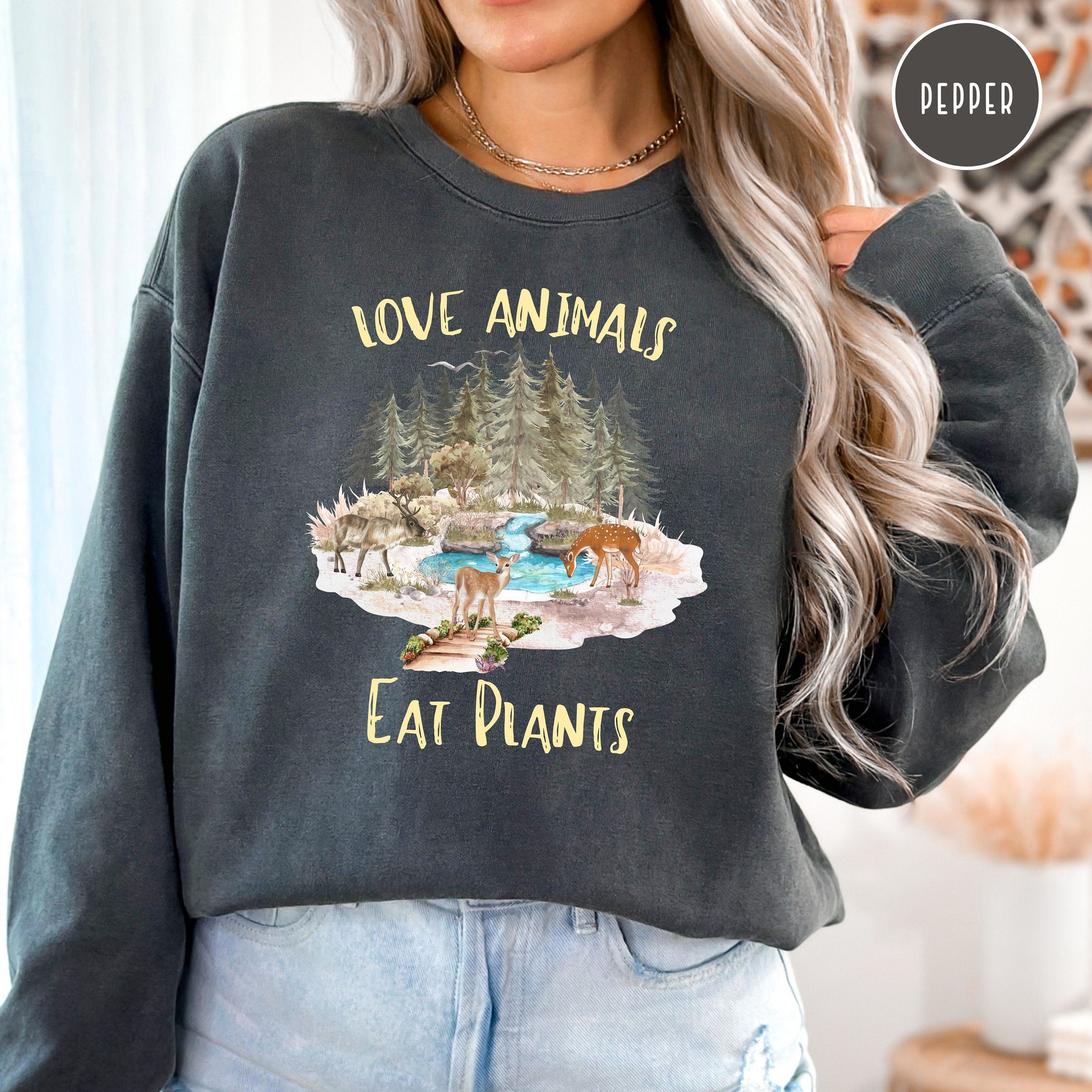 Love Animals Eat Plants Comfort Colors® Sweatshirt