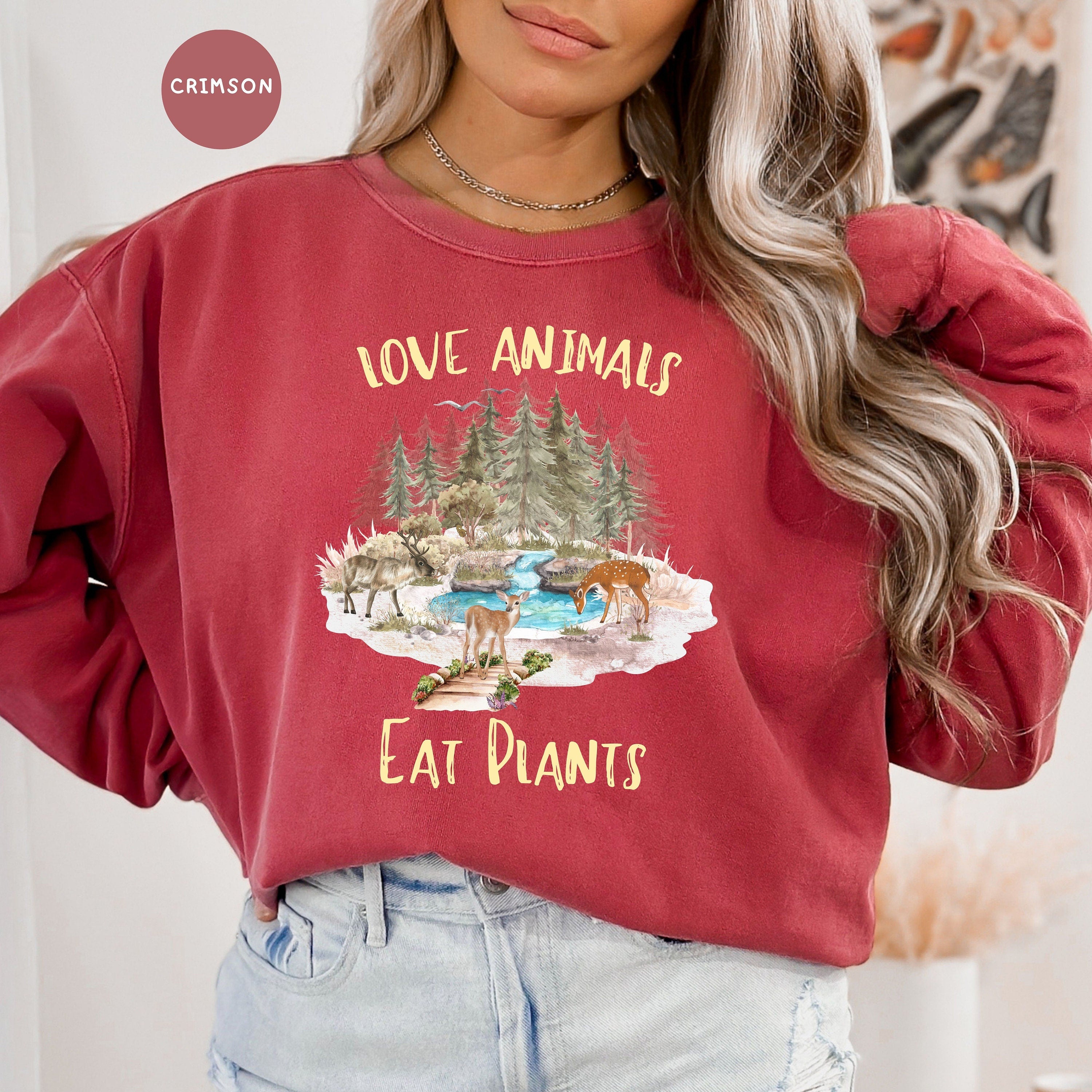 Love Animals Eat Plants Comfort Colors® Sweatshirt