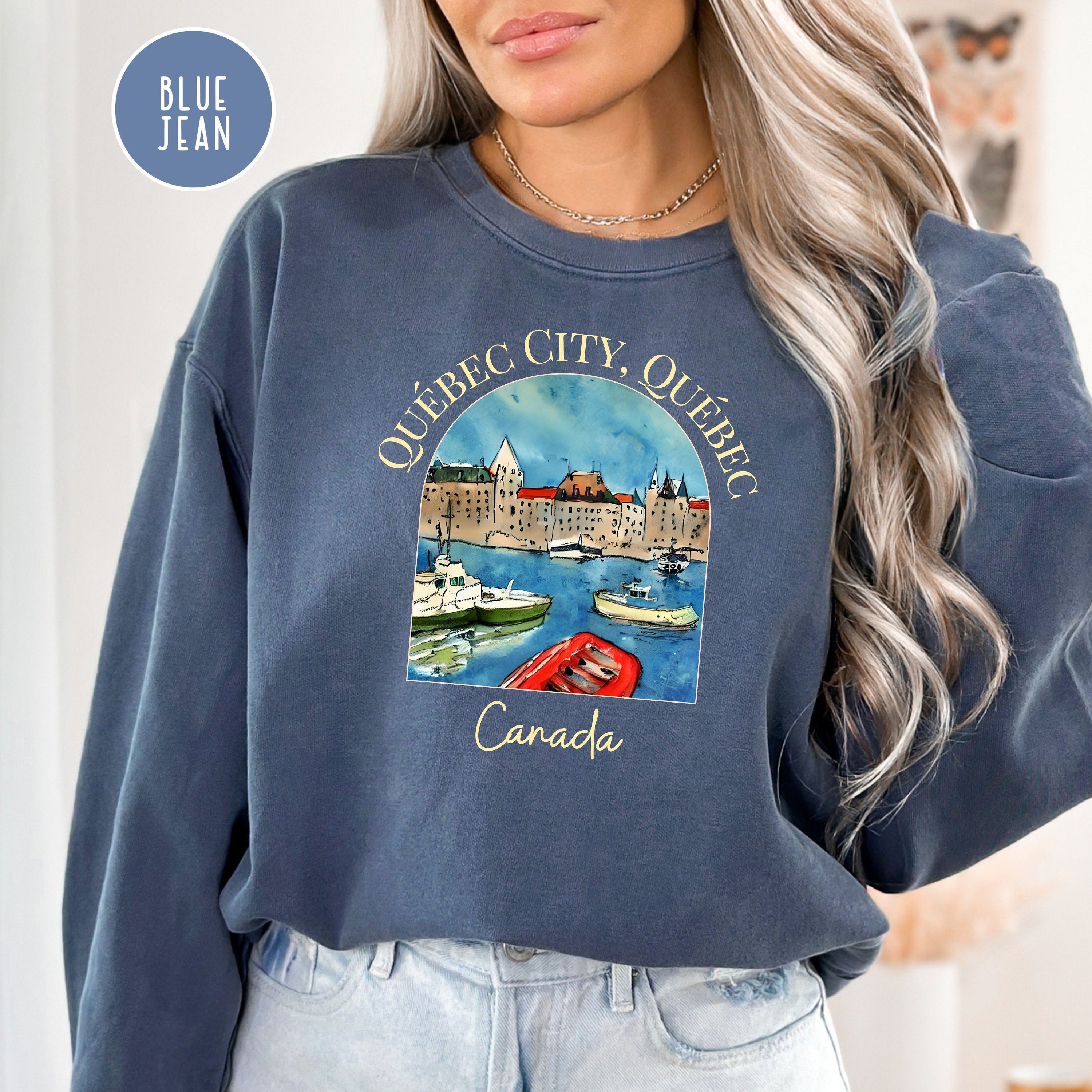 Quebec City Canada Comfort Colors® Sweatshirt