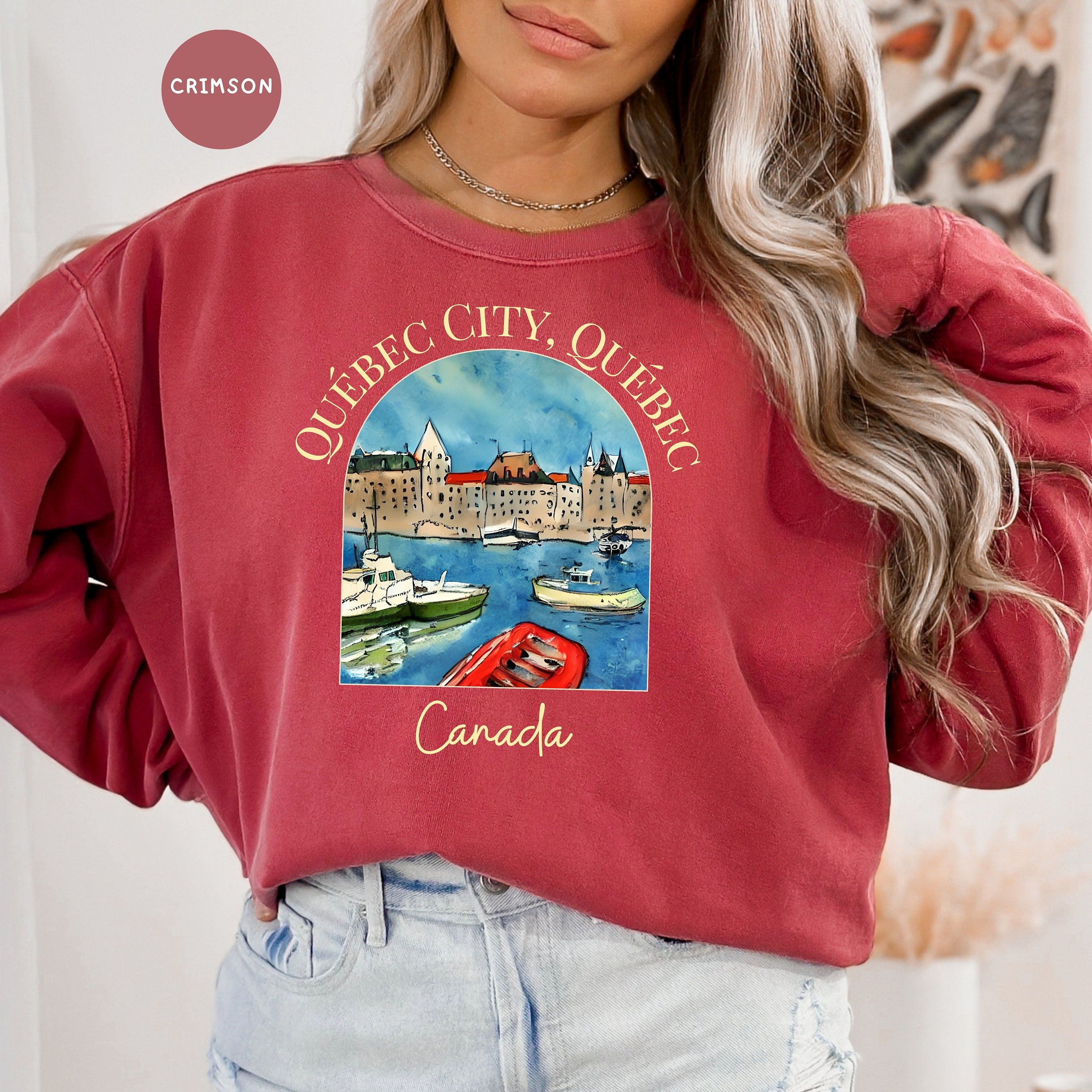 Quebec City Canada Comfort Colors® Sweatshirt