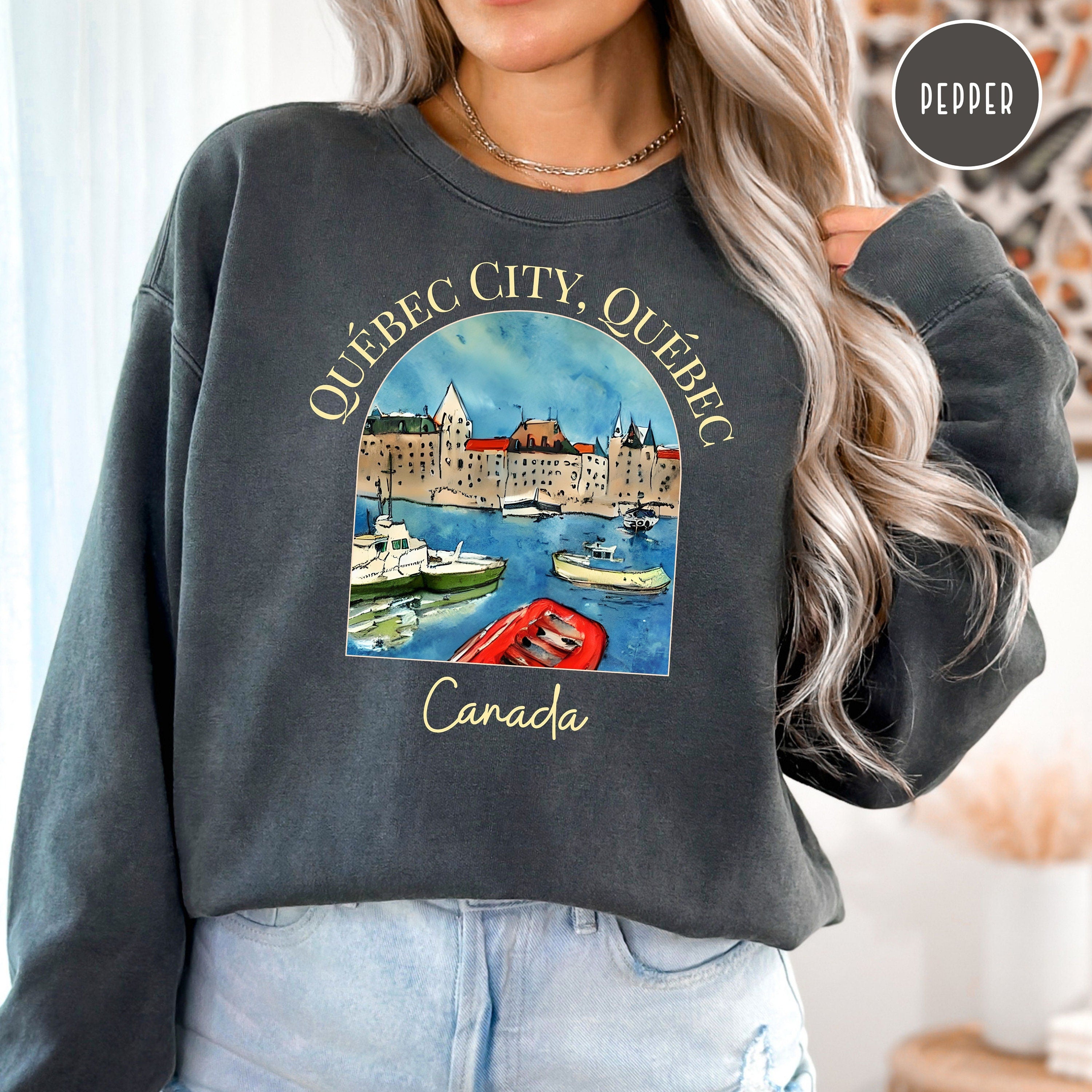Quebec City Canada Comfort Colors® Sweatshirt
