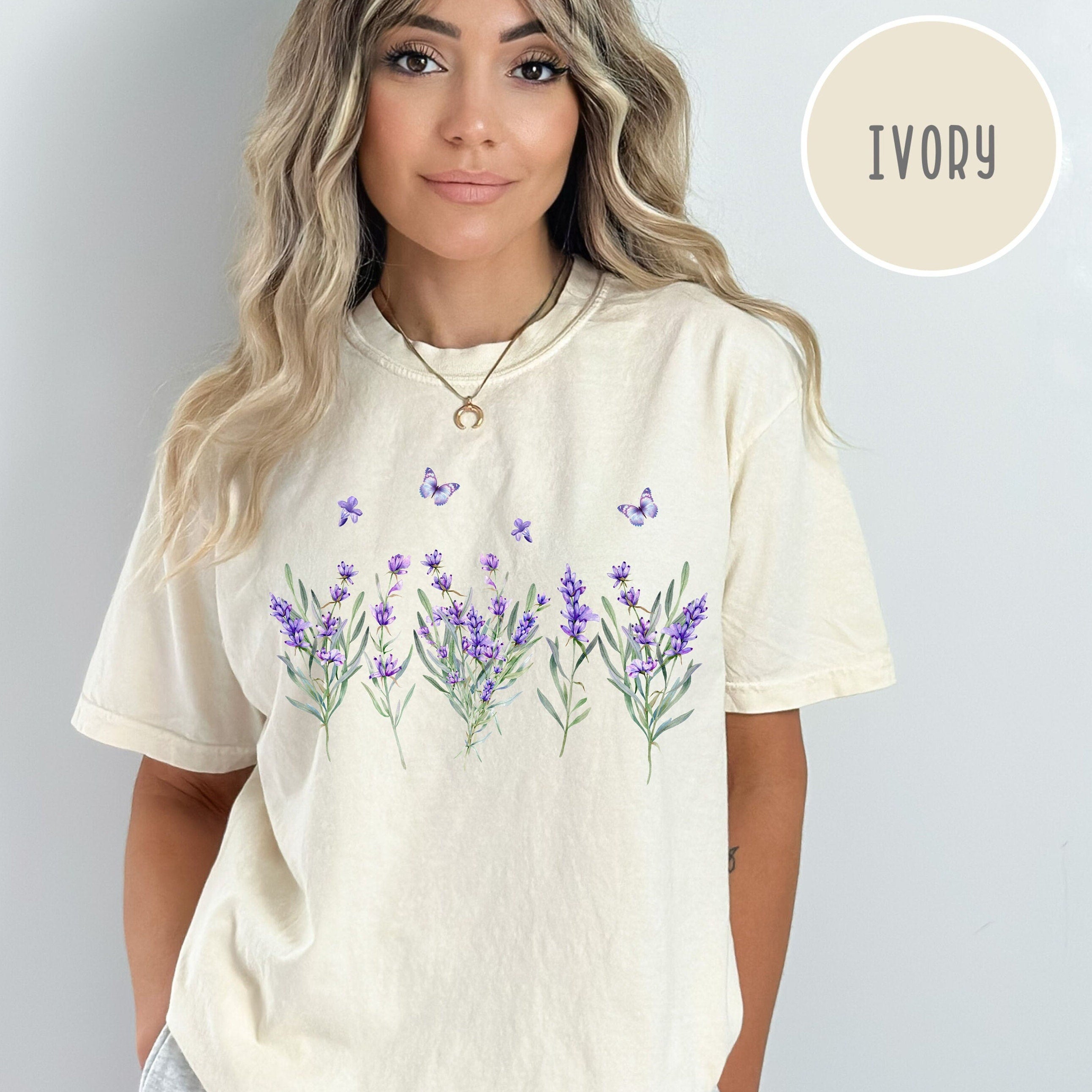 Lavender Wildflowers Comfort Colors® Tee