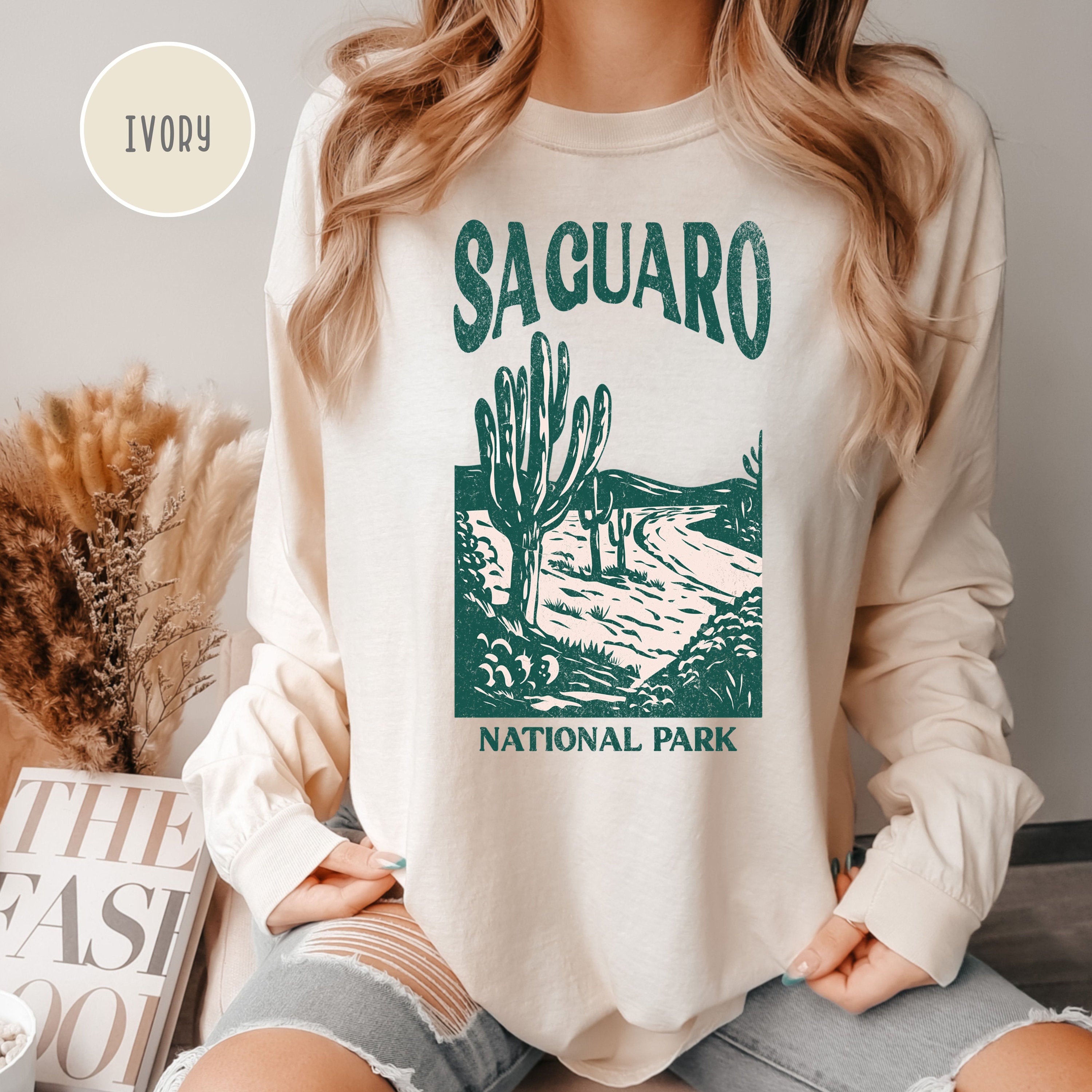 Saguaro National Arizona Park Grunge Style Comfort Colors® Tee