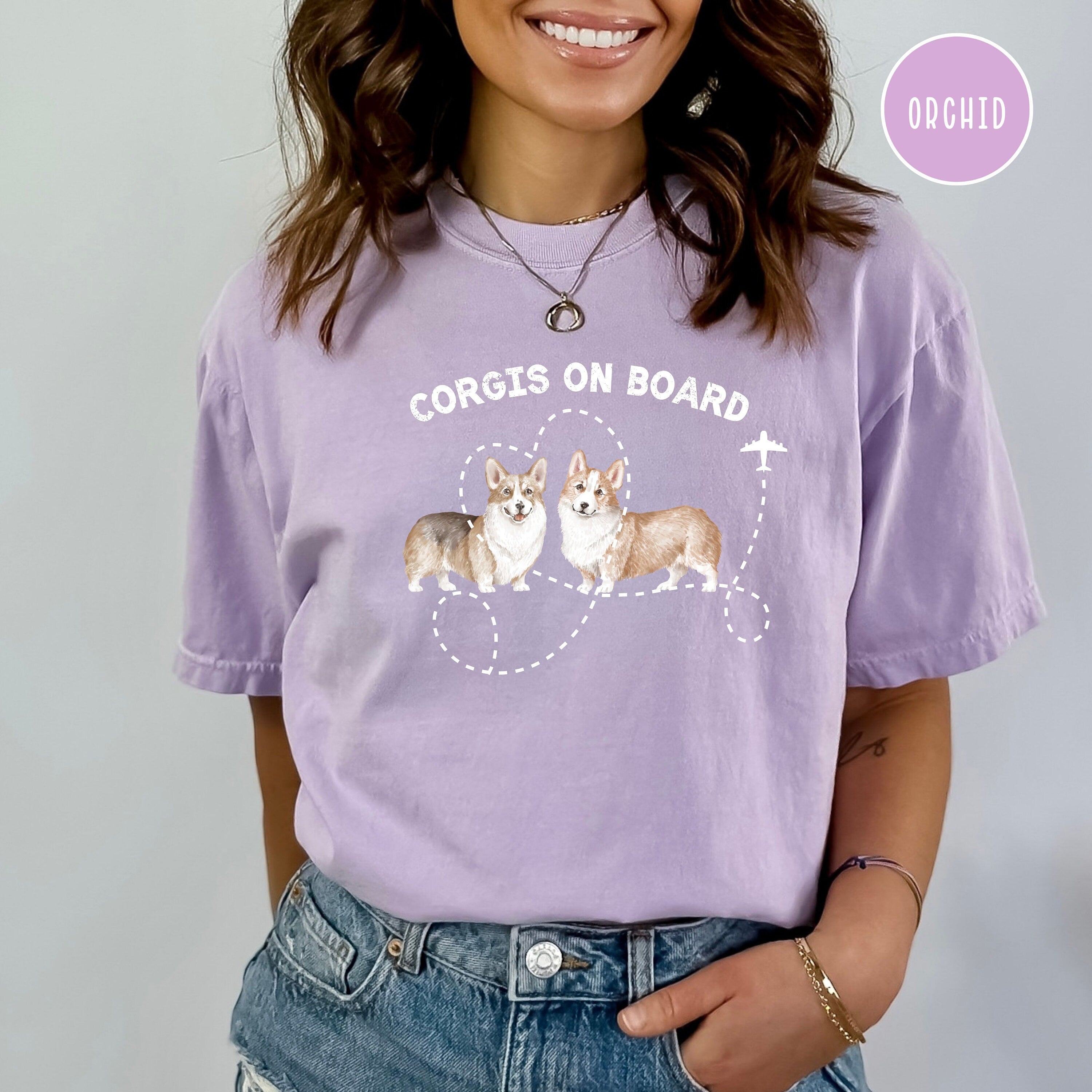 Funny Corgi Mom Travel Lover Comfort Colors® Tee