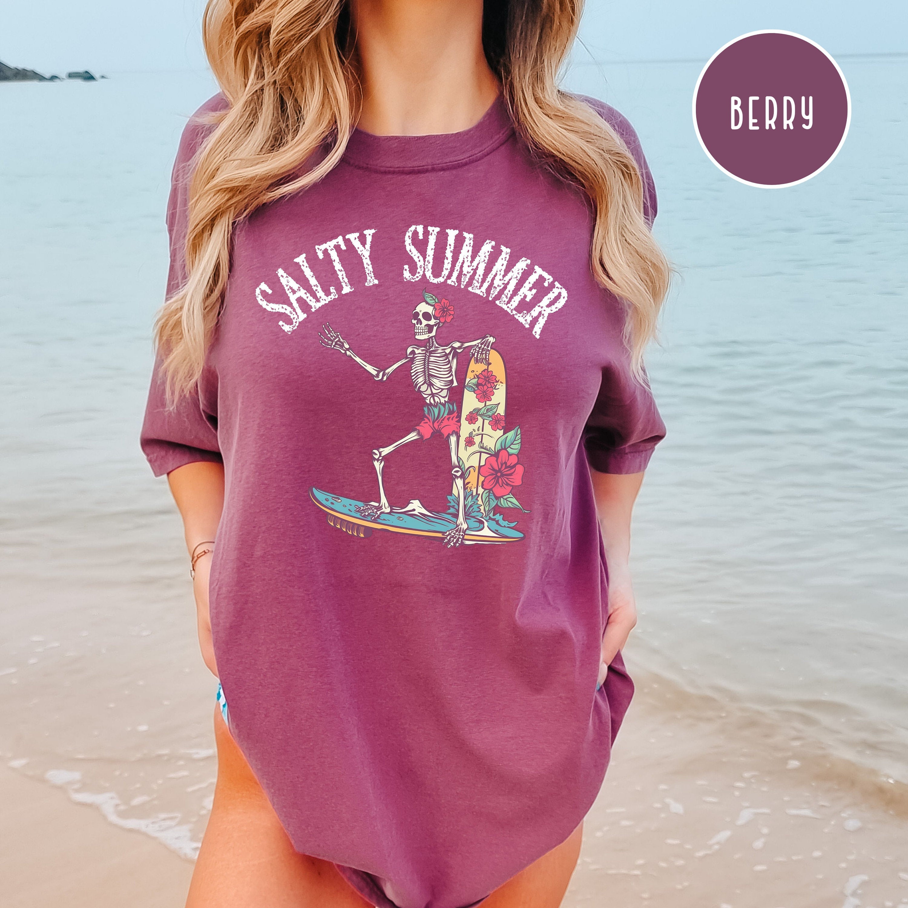 Salty Summer Grunge Comfort Colors Tee