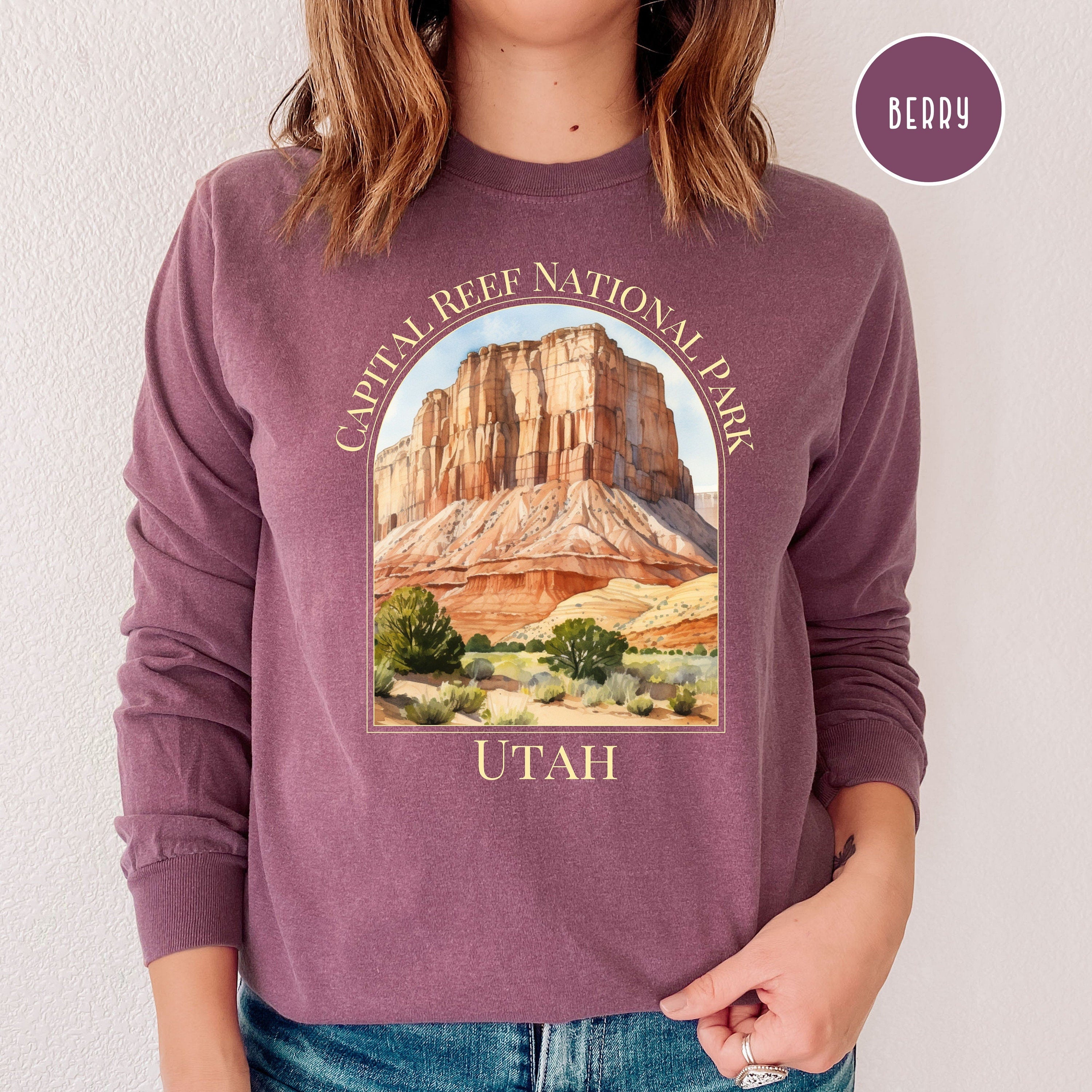 Capital Reef National Park Comfort Colors® Long Sleeve Tee